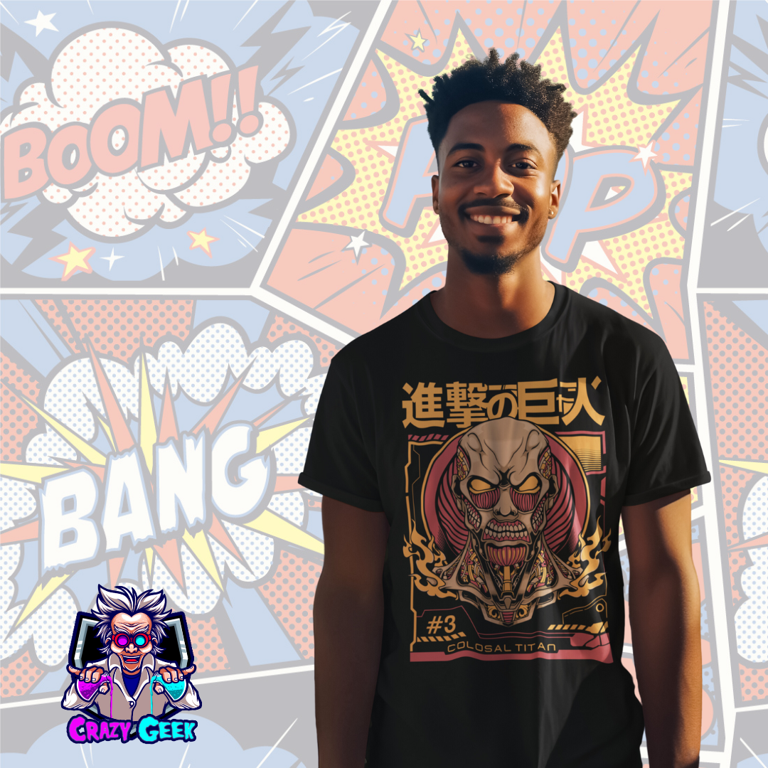 Nome do produto: Camisa Titan Colosal - Attack on Titan