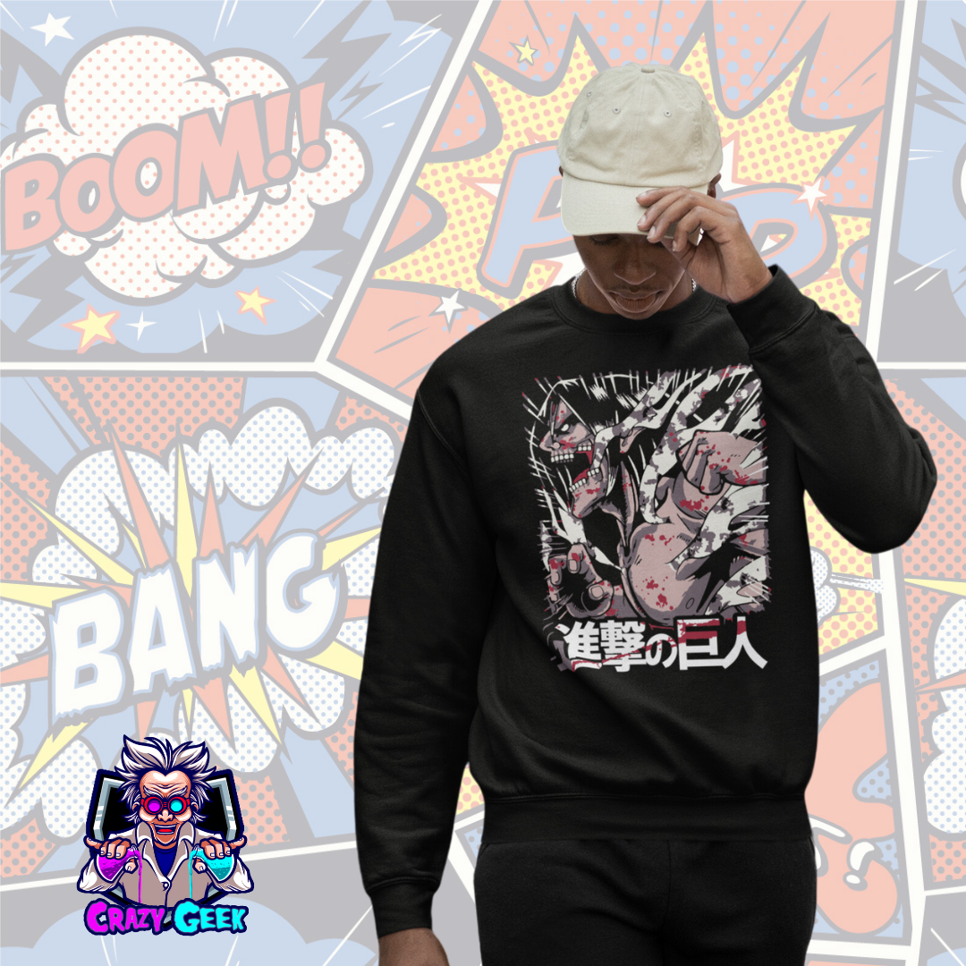 Nome do produto: Moletom Titan de Ataque - Attack on Titan 