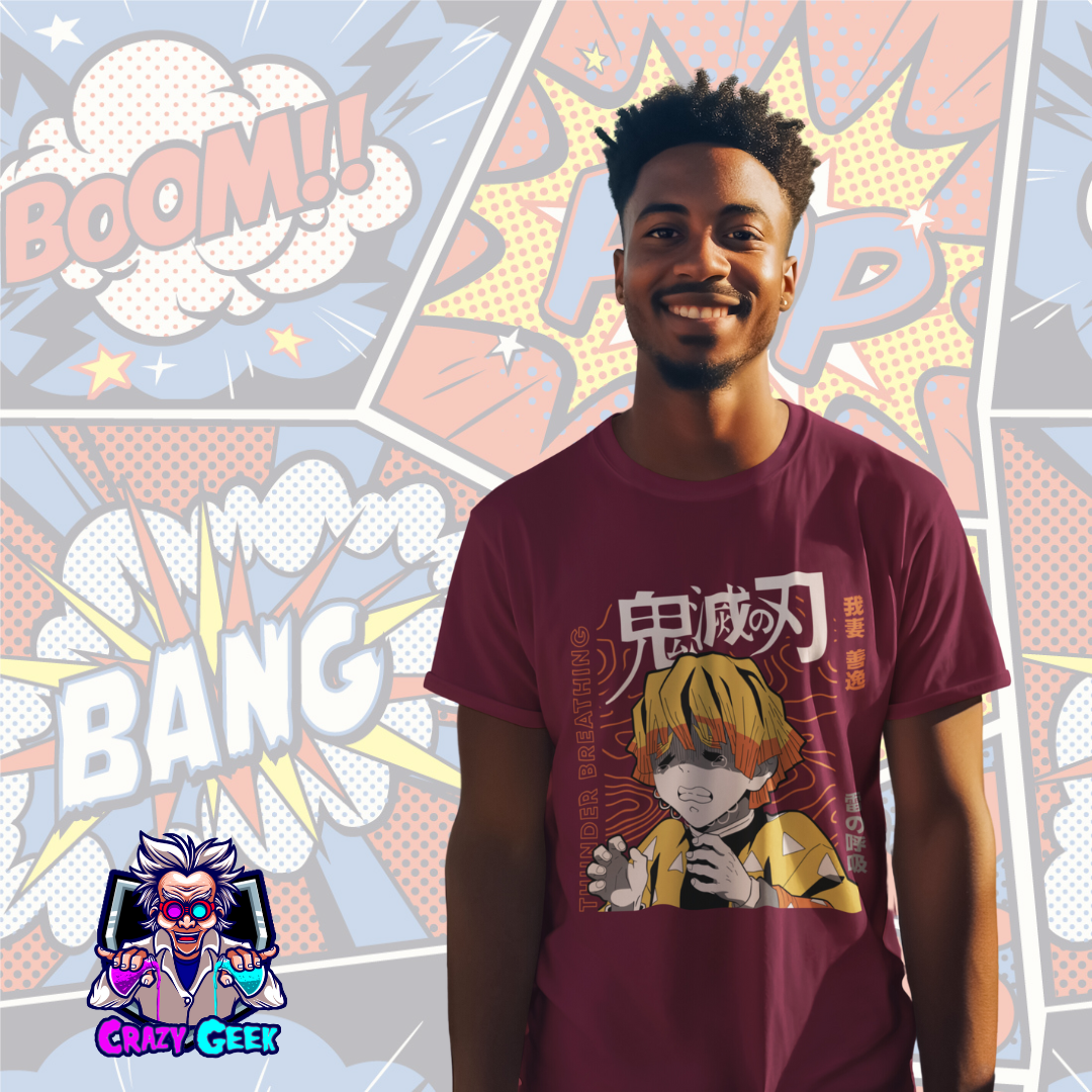 Nome do produto: Camisa Zenitsu Agatsuma - Demon Slayer 