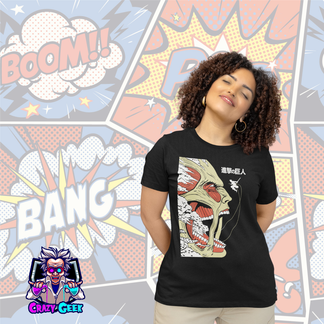 Nome do produto: Camisa Titan Colossal 1 - Attack on Titan