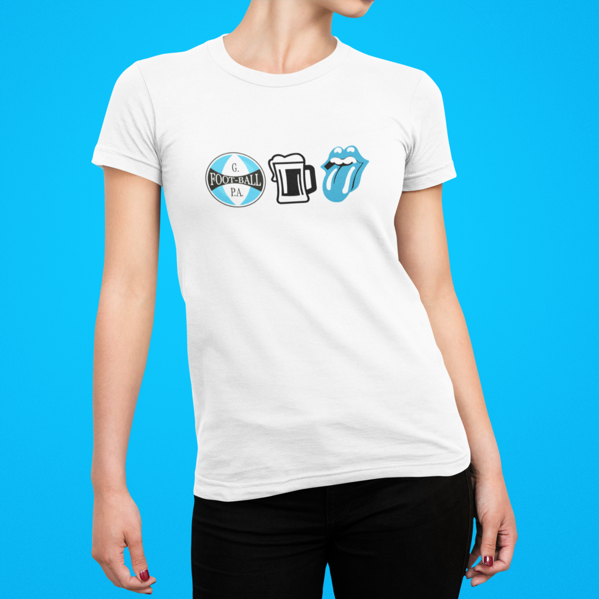 Nome do produto: GRÊMIO, TRAGO E ROLLING STONES -FEMININA