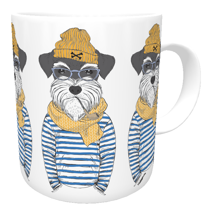 Caneca Schnauzer Marinheiro