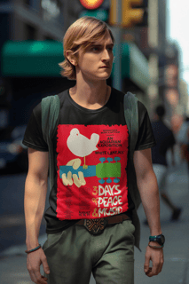 CAMISETA Woodstock - 3 days of Peace & Music