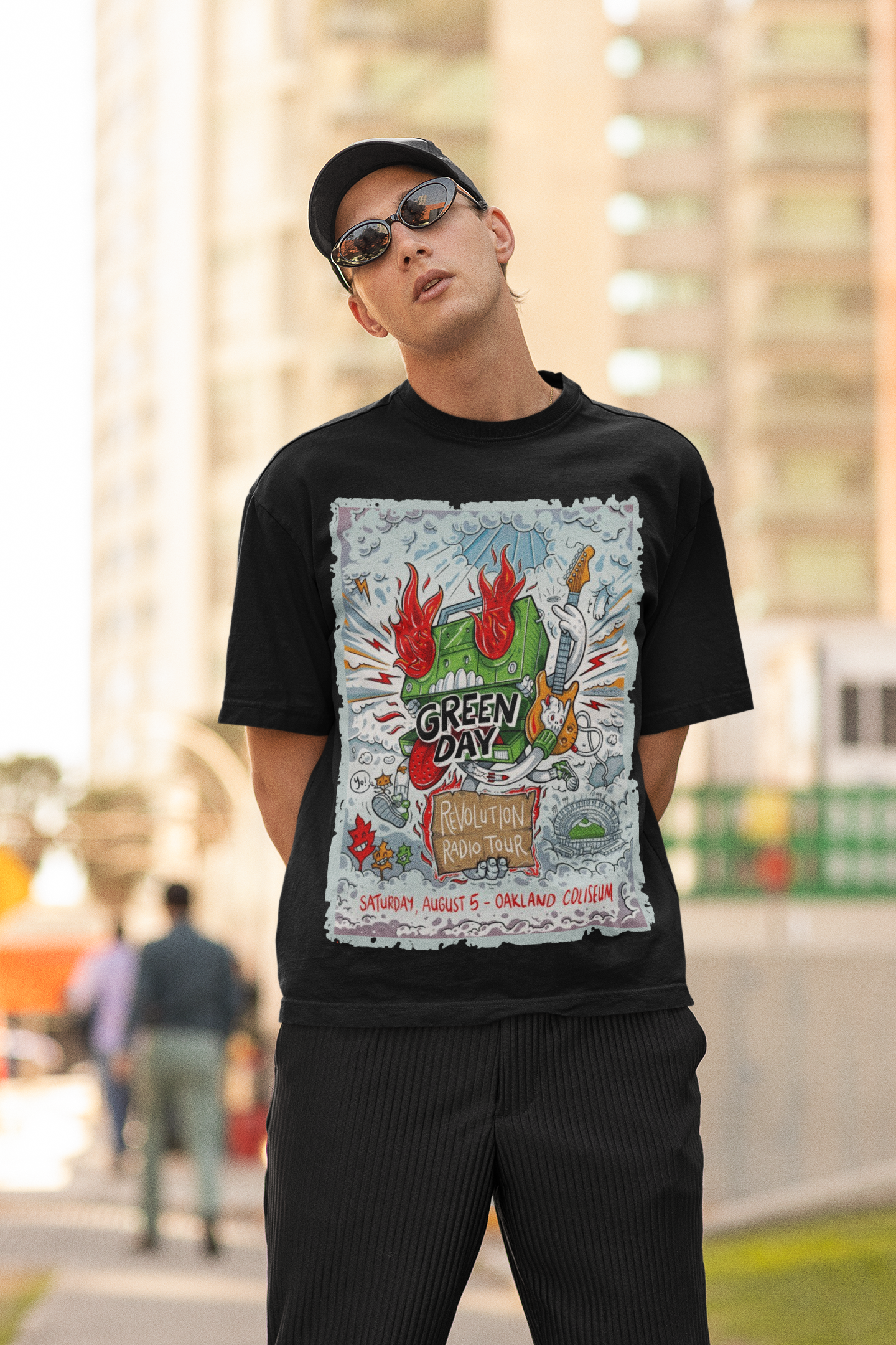 CAMISETA Green Day - Oakland Coliseum