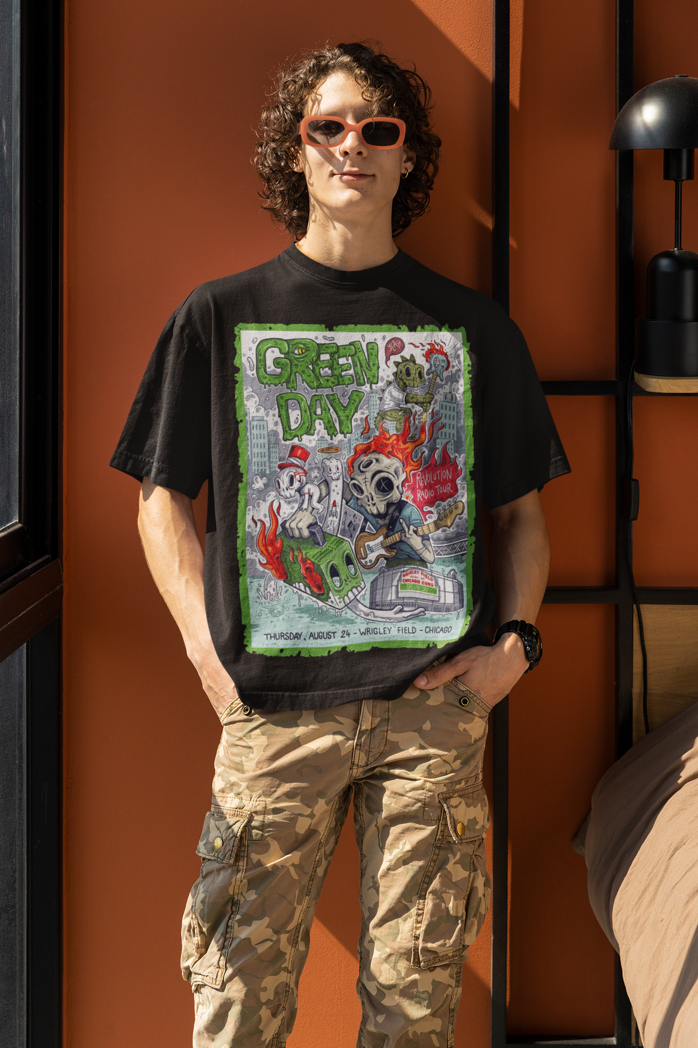 CAMISETA Green Day - Wrigley Field - Chicago