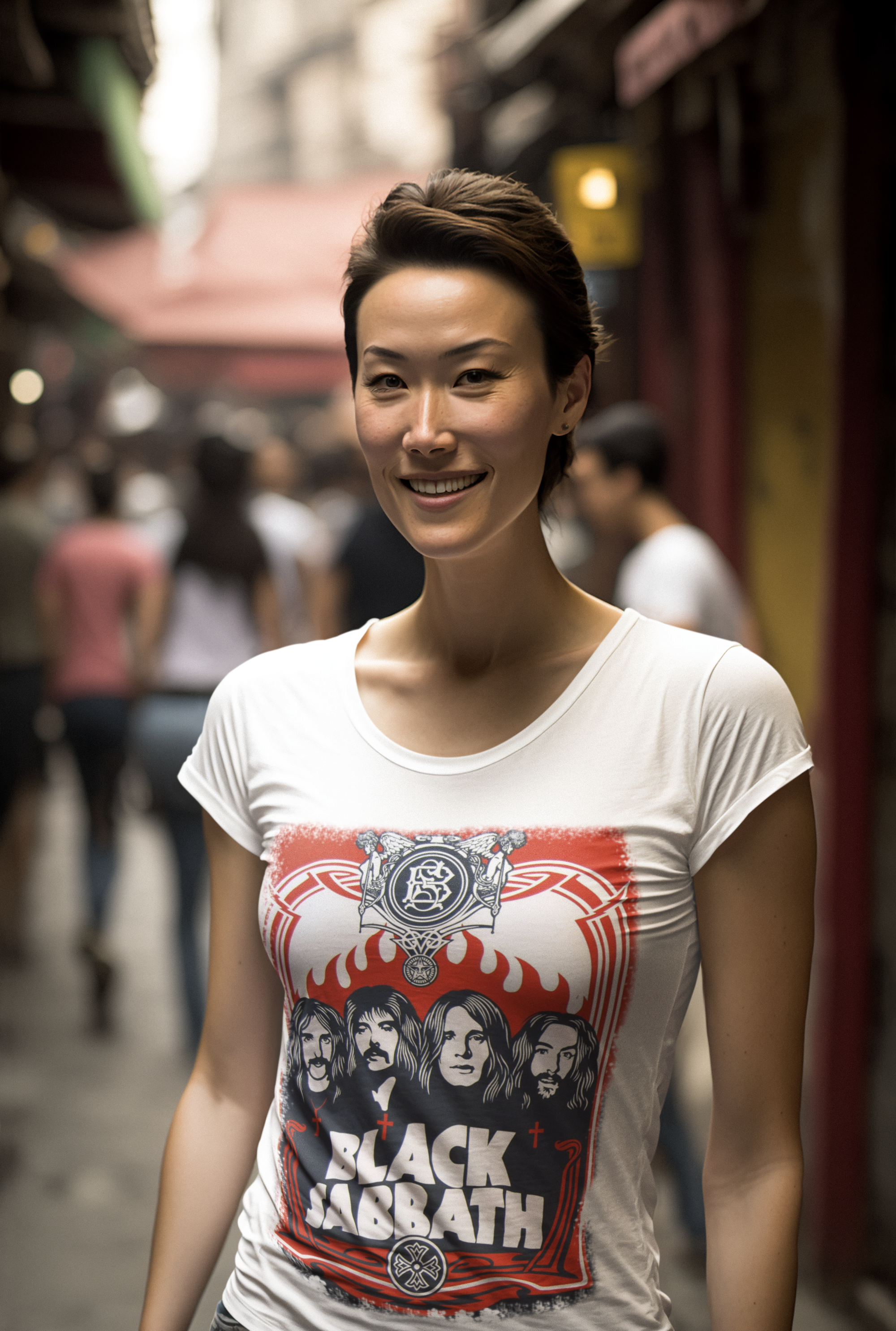 CAMISETA Feminina - Black Sabbath - Baby Long prime