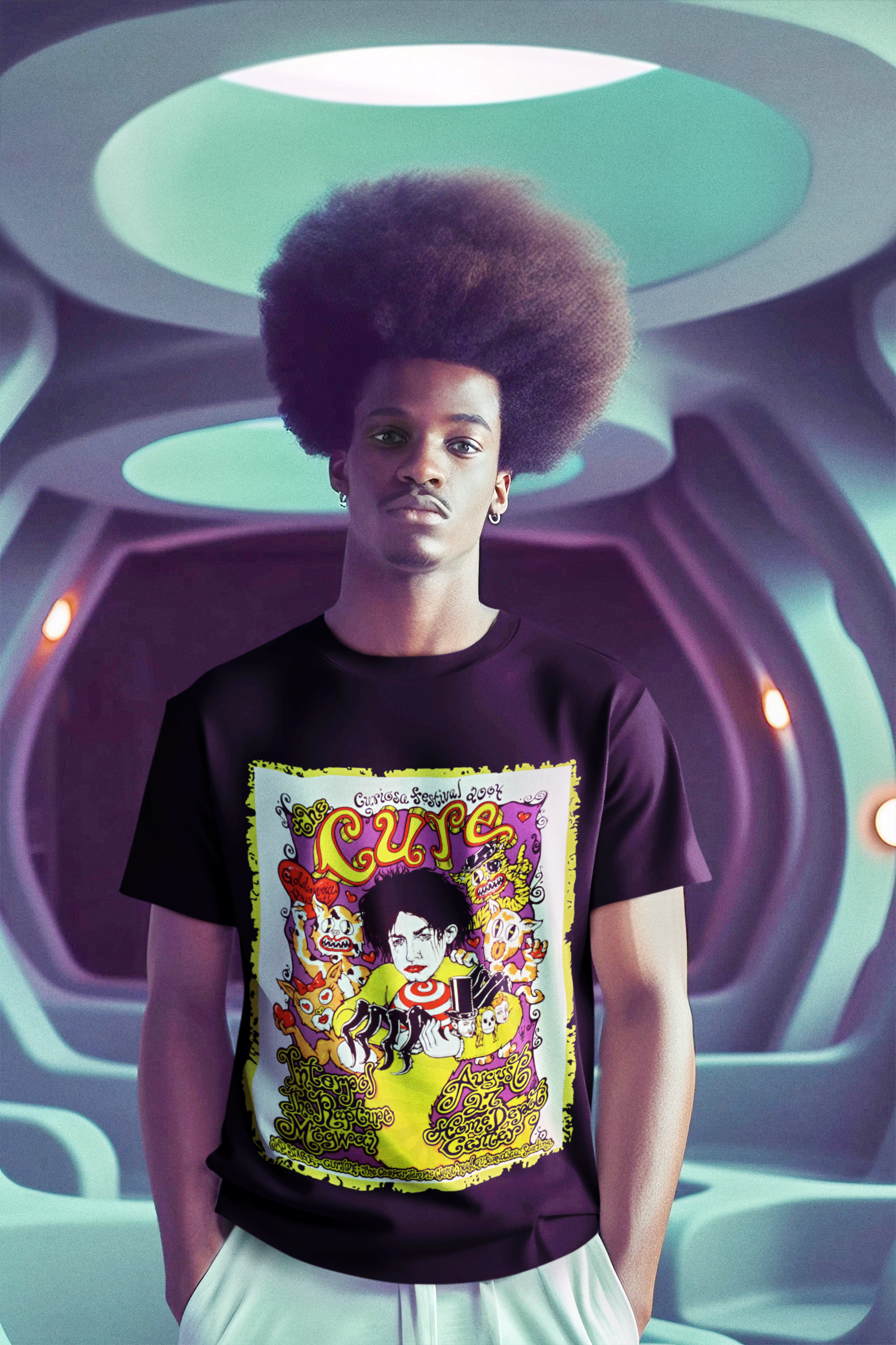 CAMISETA The Cure - Curiosa Festival - 2004