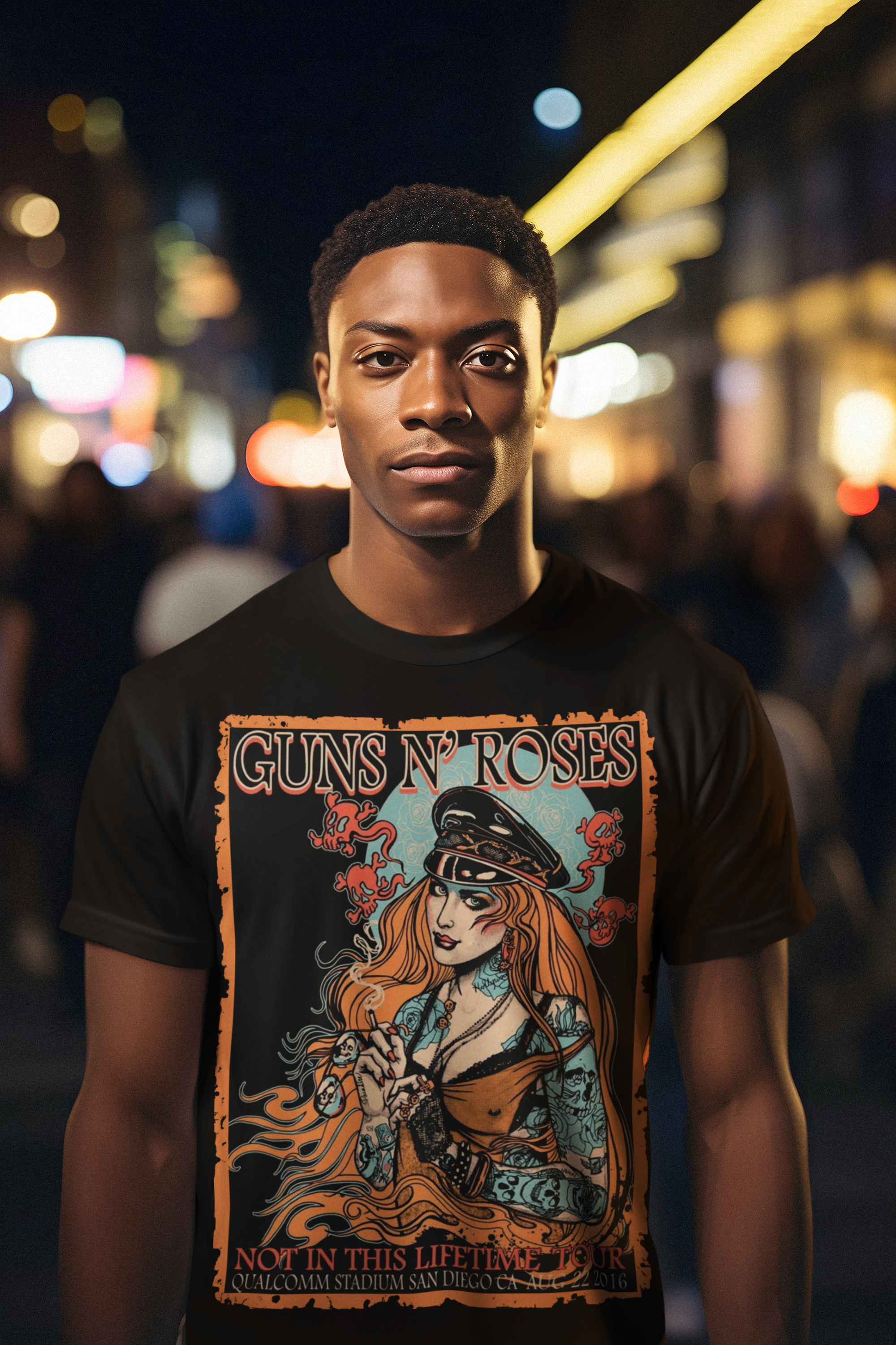 CAMISETA Guns And Roses - Qualcomm Stadium - San Diego