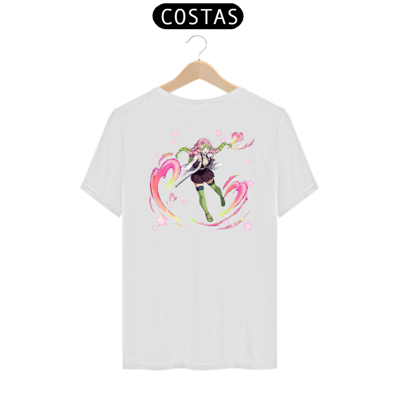 Nome do produto: Camiseta Mitsuri Kanroji | Pilar do Amor | Demon Slayer