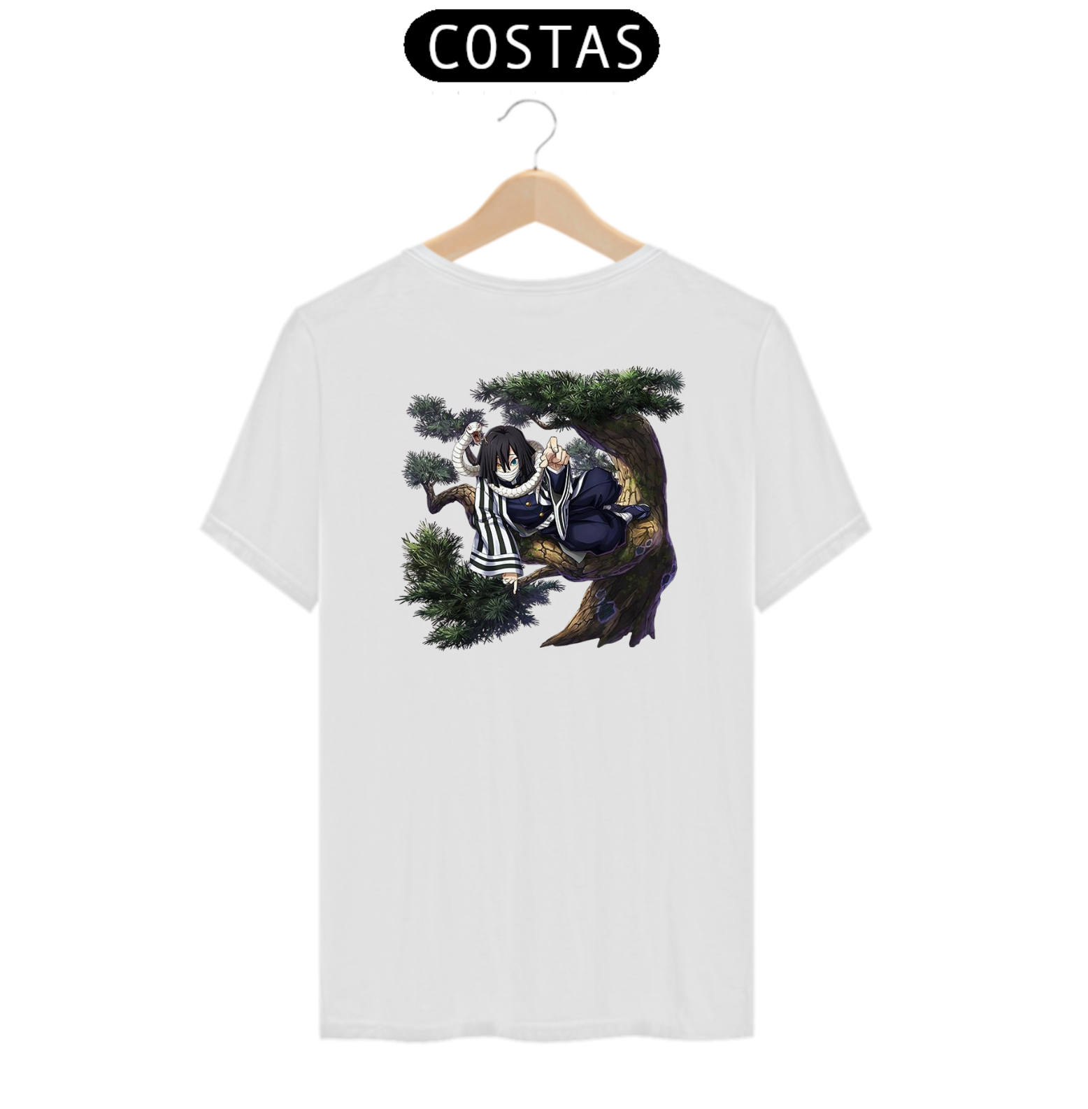 Nome do produto: Camiseta Iguro Obanai | Pilar da Cobra | Demon Slayer