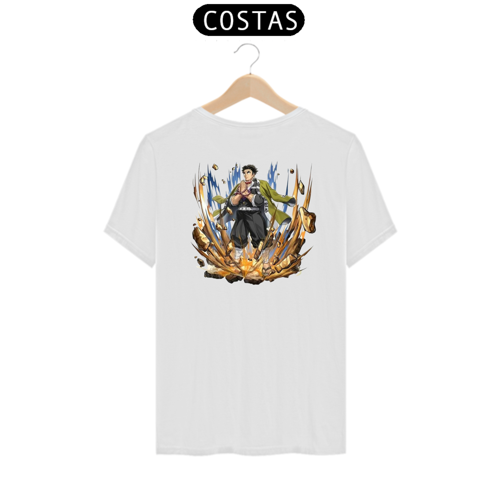 Nome do produto: Camiseta Gyomei Himejima | Pilar da Pedra | Demon Slayer