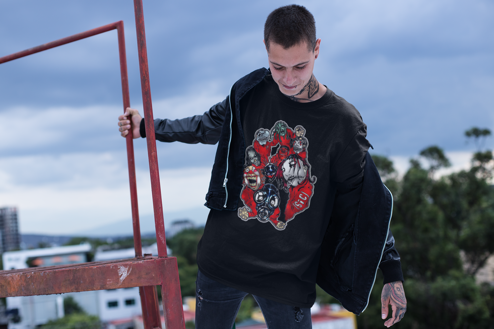 Nome do produto: T-shirt Slipknot cartoon In-Reverse