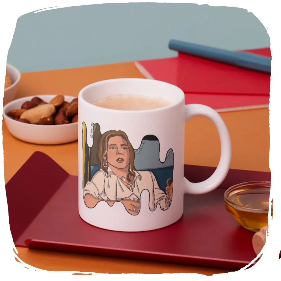 Nome do produto: Caneca 320ml Ellart Carminha Toca pro Inferno, Motorista