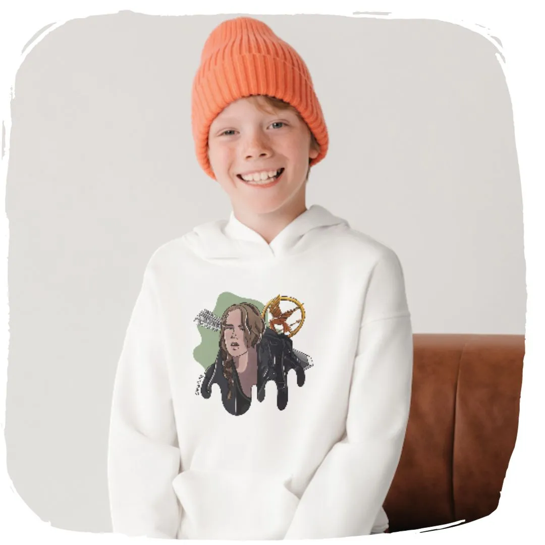 Nome do produto: Moletom Canguru Ellart Katniss Jogos Vorazes