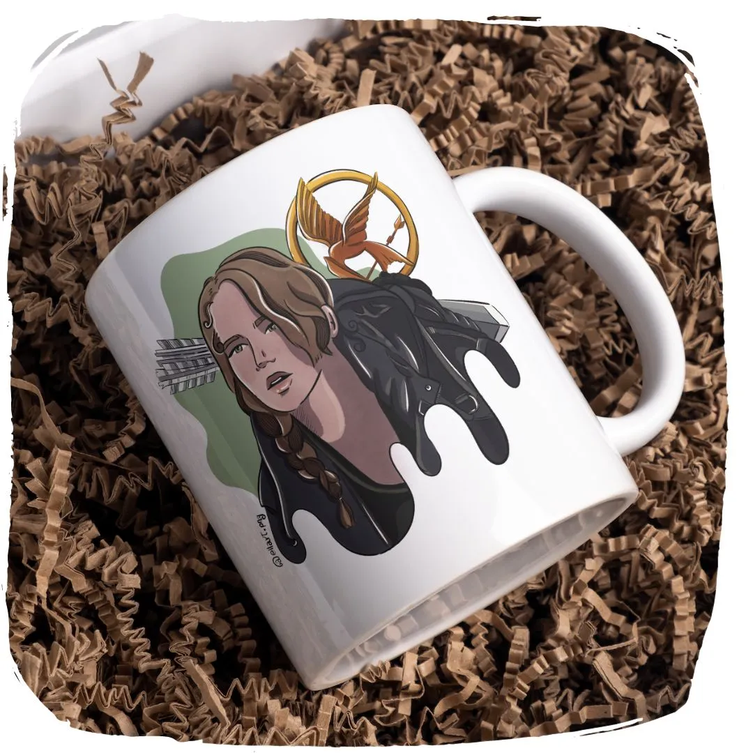 Nome do produto: Caneca 320ml Ellart Katniss Jogos Vorazes