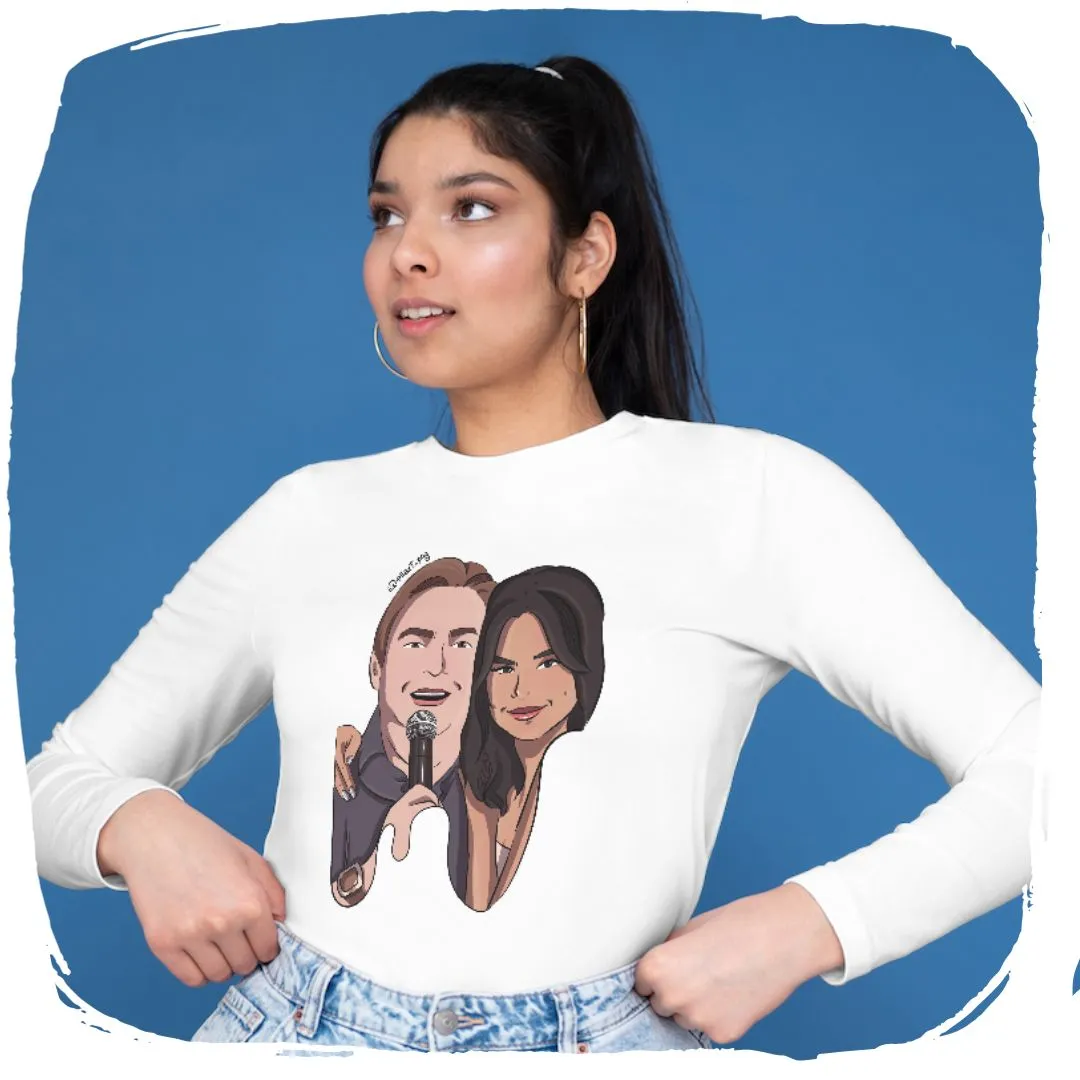 Nome do produto: Moletom Fechado Ellart Faustão e Selena Gomez