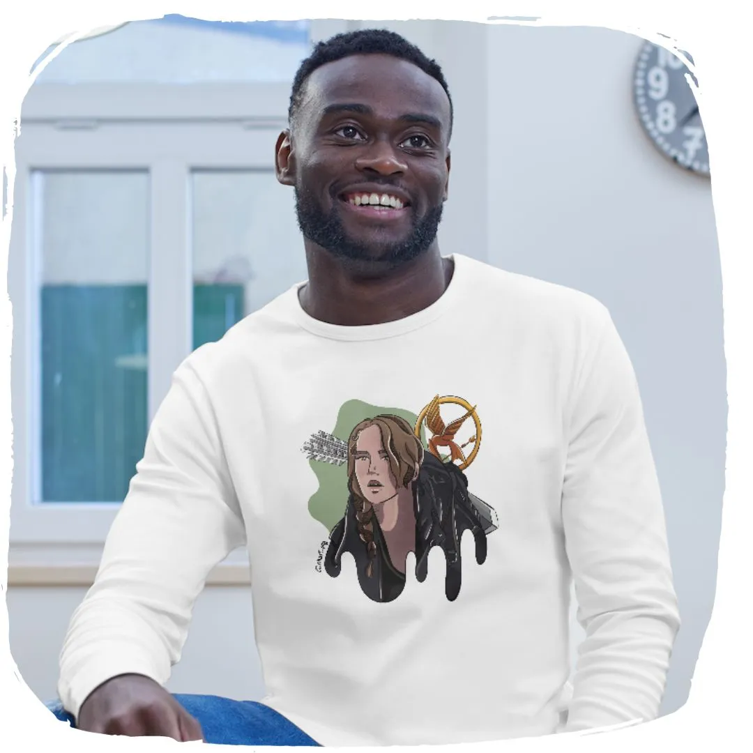 Nome do produto: Moletom Fechado Ellart Katniss Jogos Vorazes Hunger Games