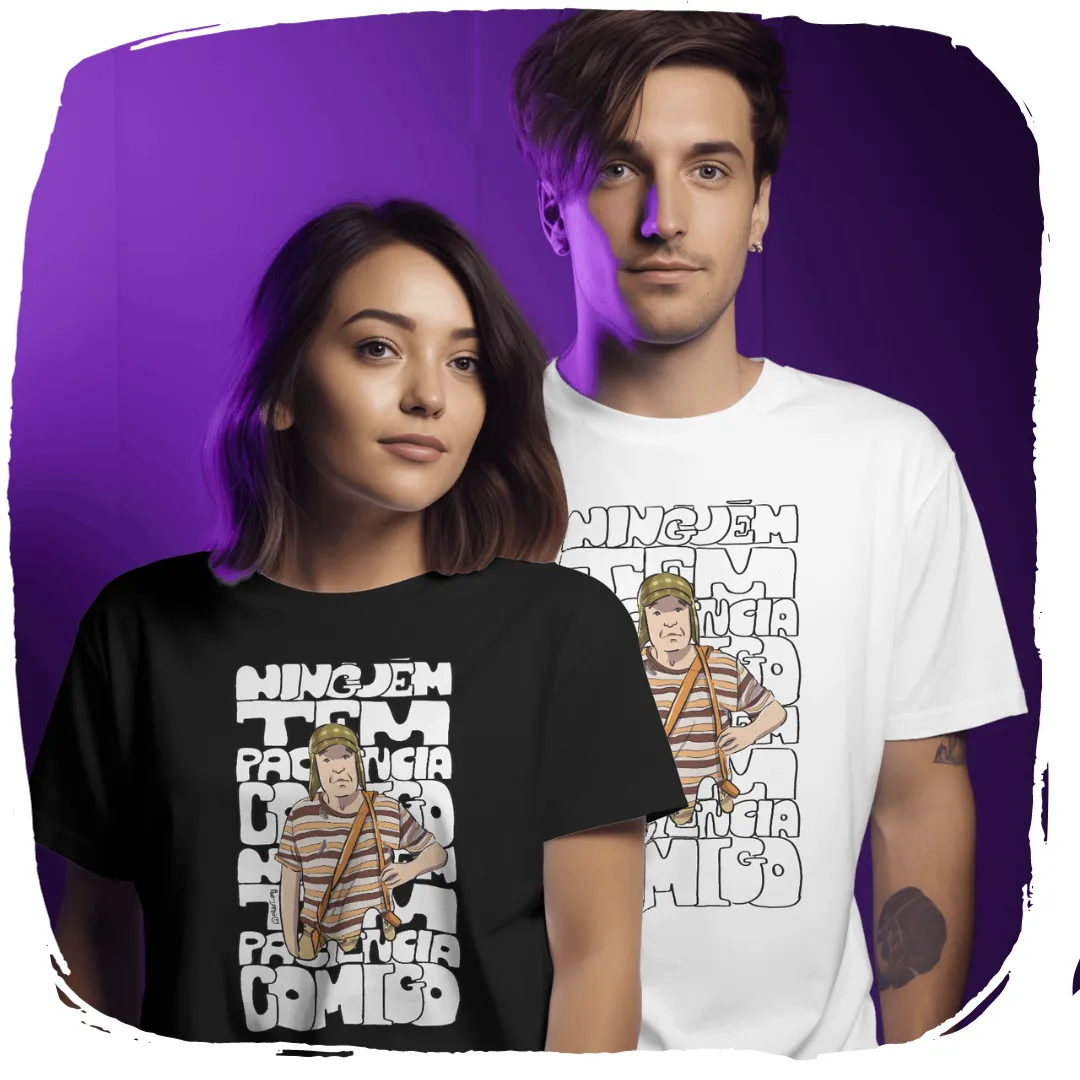 Nome do produto: Camisa Ellart Chaves Ninguem Tem Paciencia Comigo 