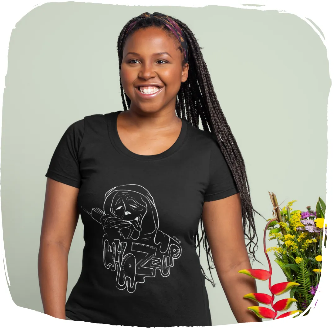 Nome do produto: Camisa Baby Long Ellart Todo Mundo Em Panico What\'s up Line