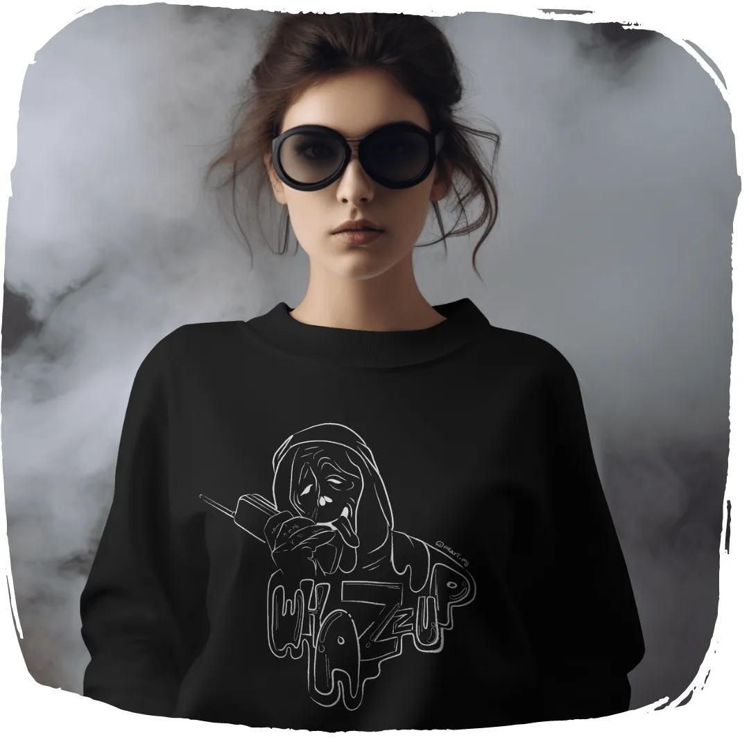 Nome do produto: Moletom Fechado Ellart Todo Mundo Em Panico What\'s up Line