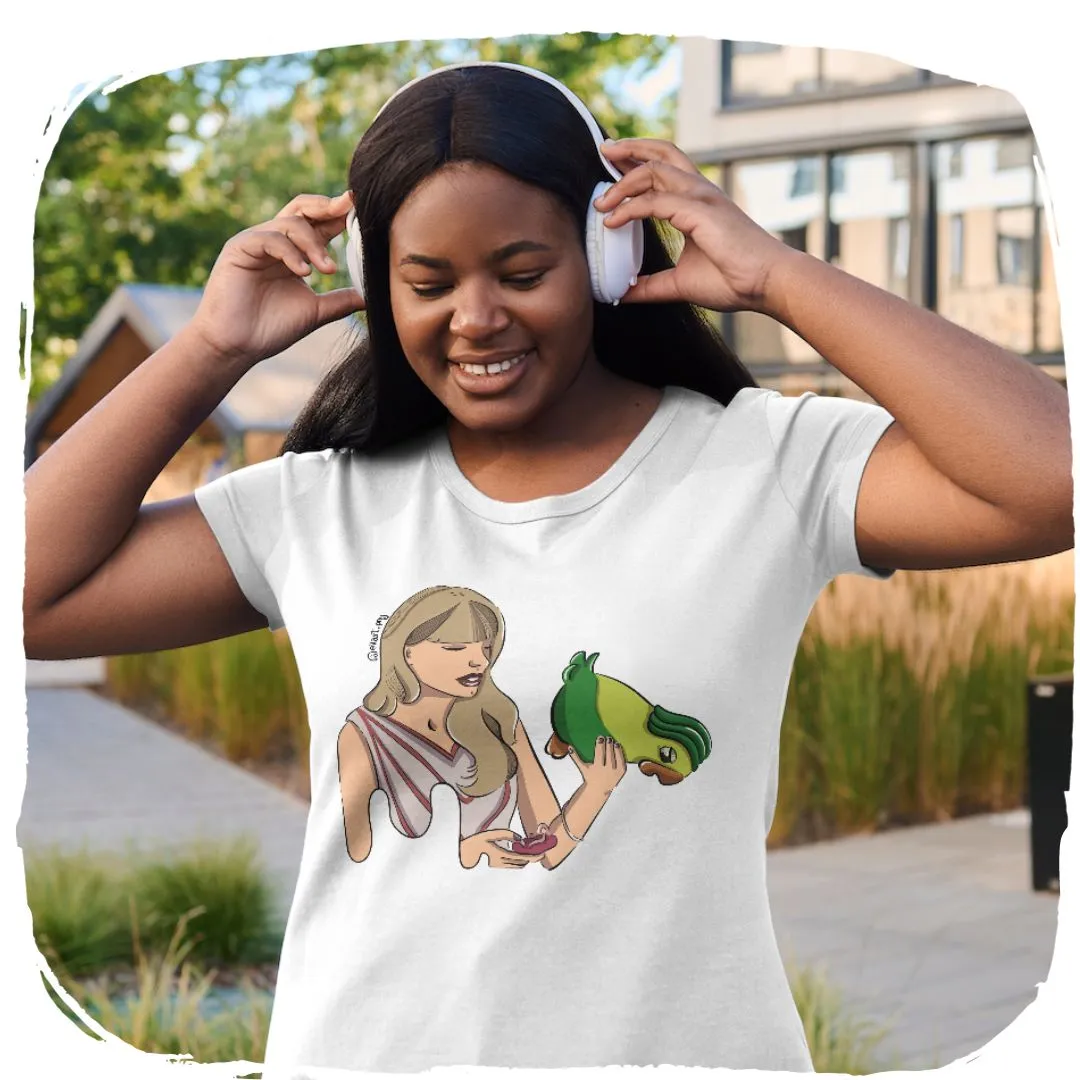 Nome do produto: Camisa Baby Long Ellart Meme Taylor Swift Louro José