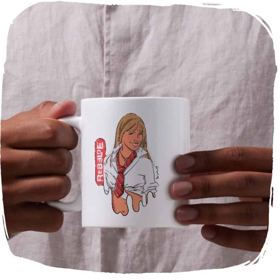 Nome do produto: Caneca 320ml Ellart Mia Rebelde RBD