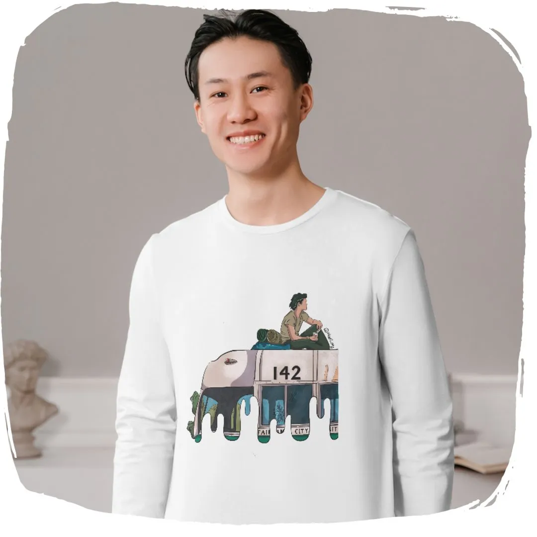 Nome do produto: Moletom Fechado Ellart Na Natureza Selvagem Ônibus Mágico