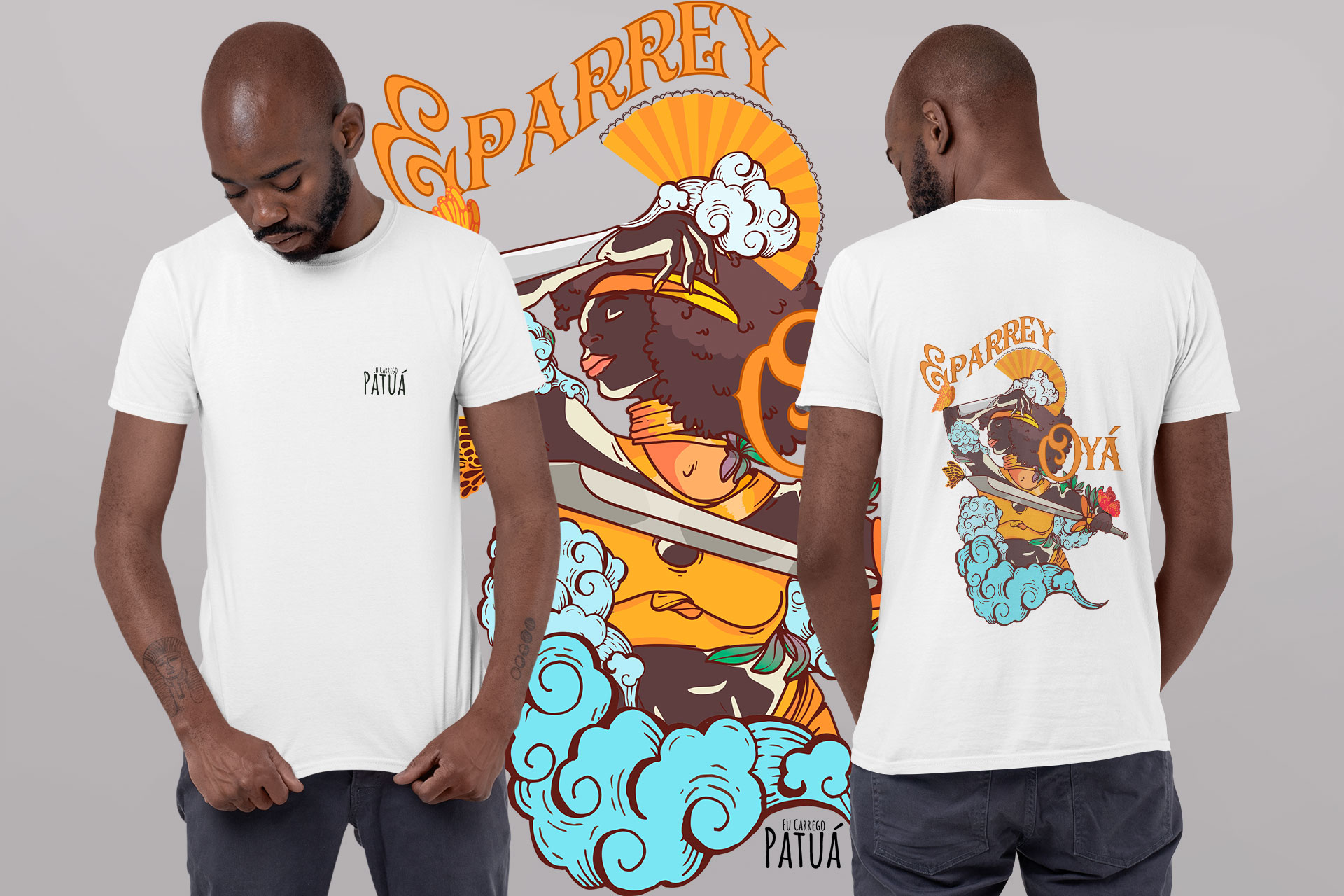 Nome do produto: Coleção Orixás & Entidades - T-Shirt Classic Frente & Verso Iansã