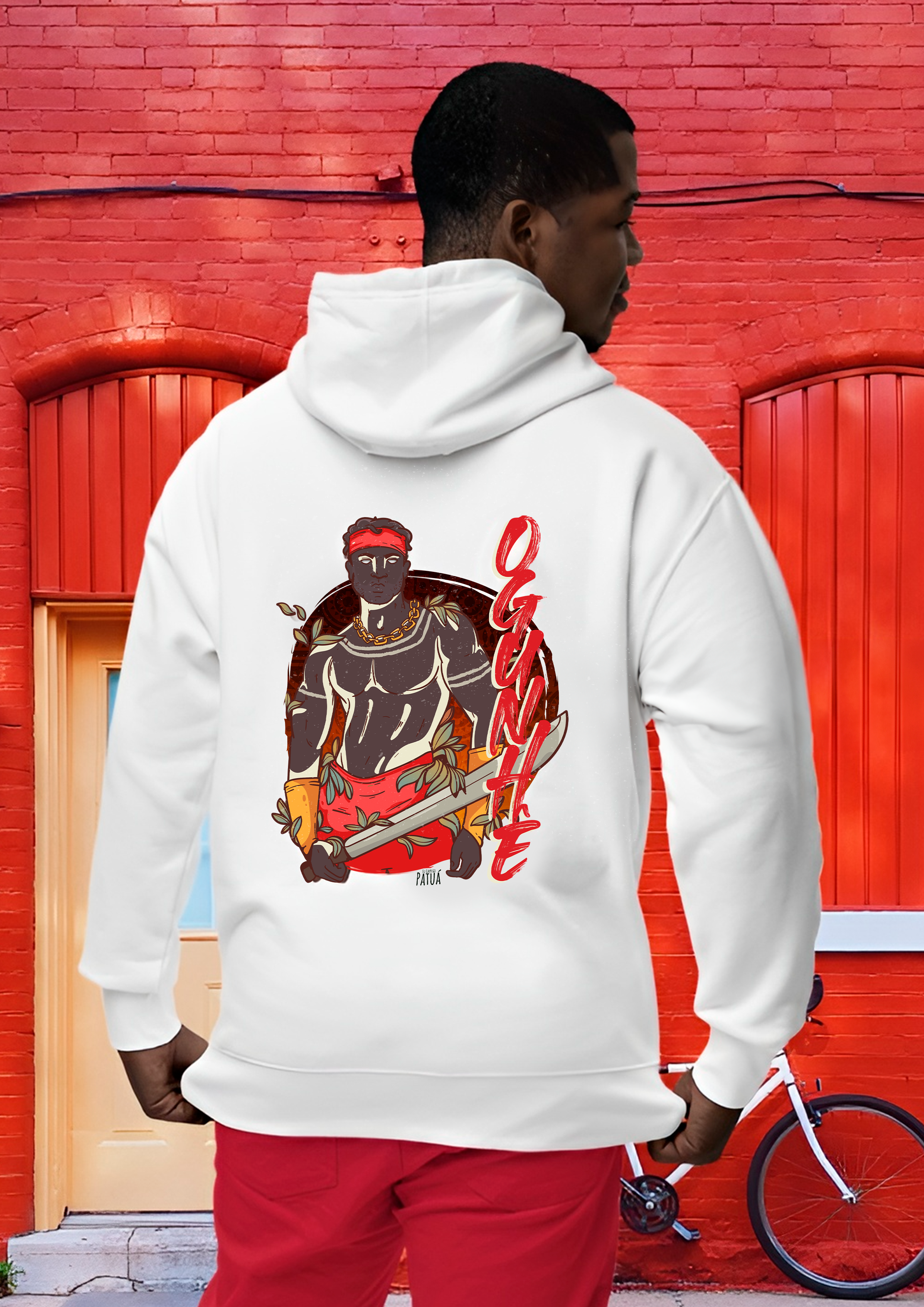 Nome do produto: Coleção Orixás & Entidades - Moletom com Zíper Ogum