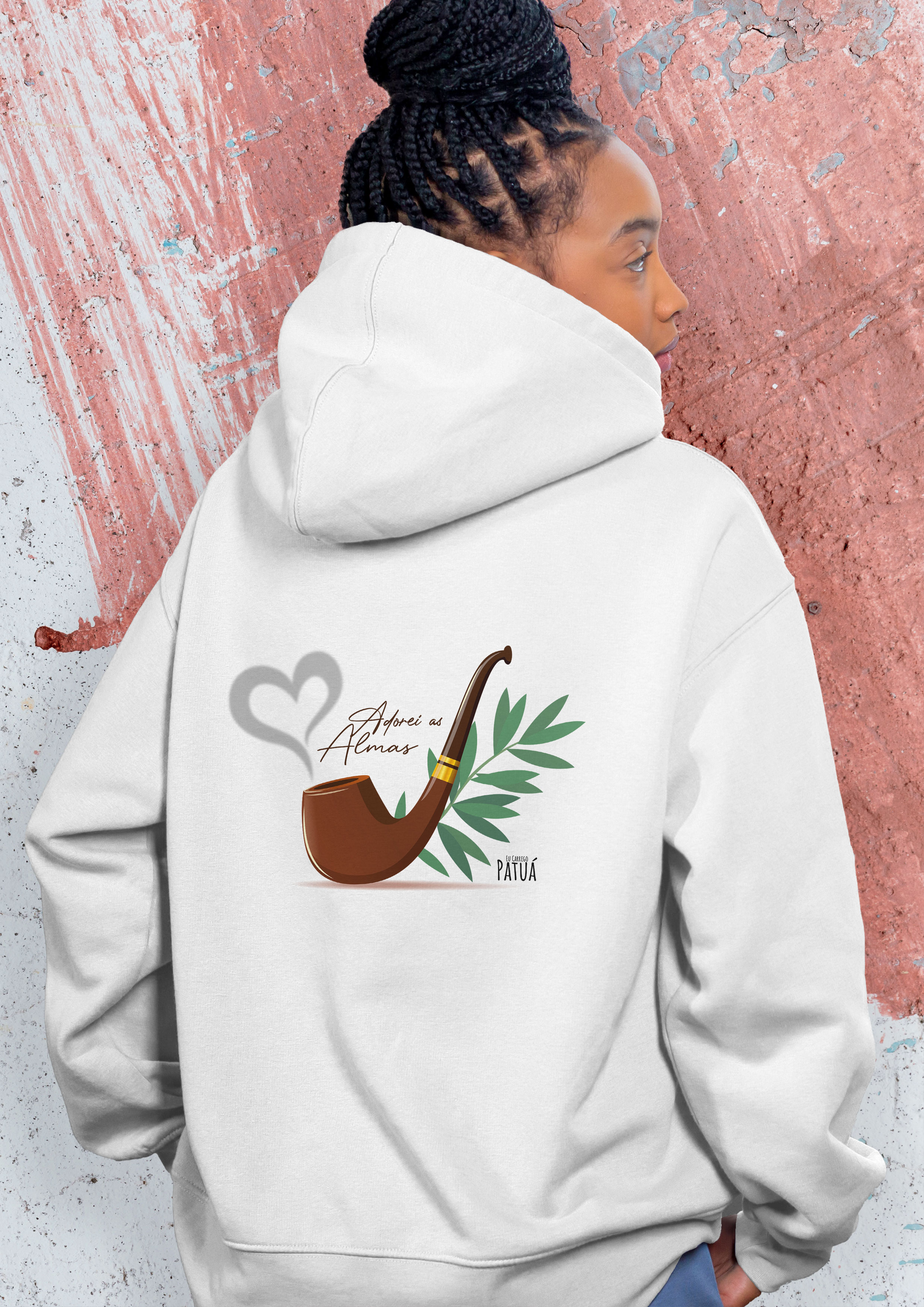 Nome do produto: Coleção Símbolos & Elementos - Moletom com Zíper Preto-Velho