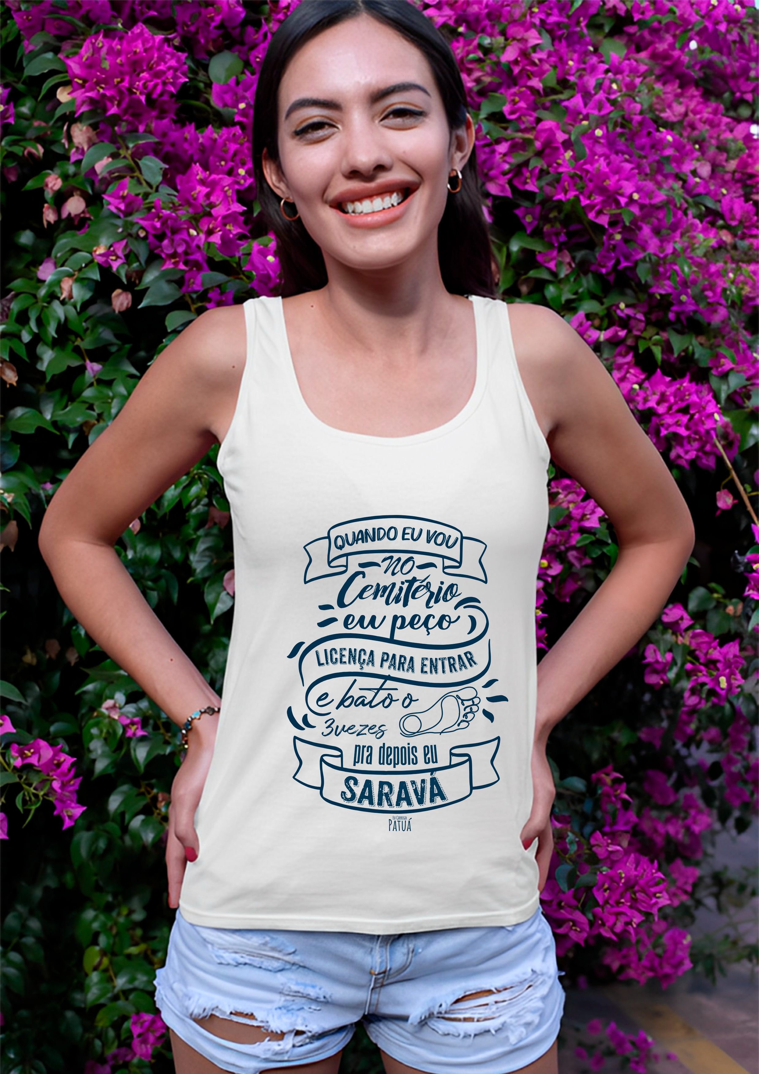 Nome do produto: Coleção Ponto Cantado - Regata Exu