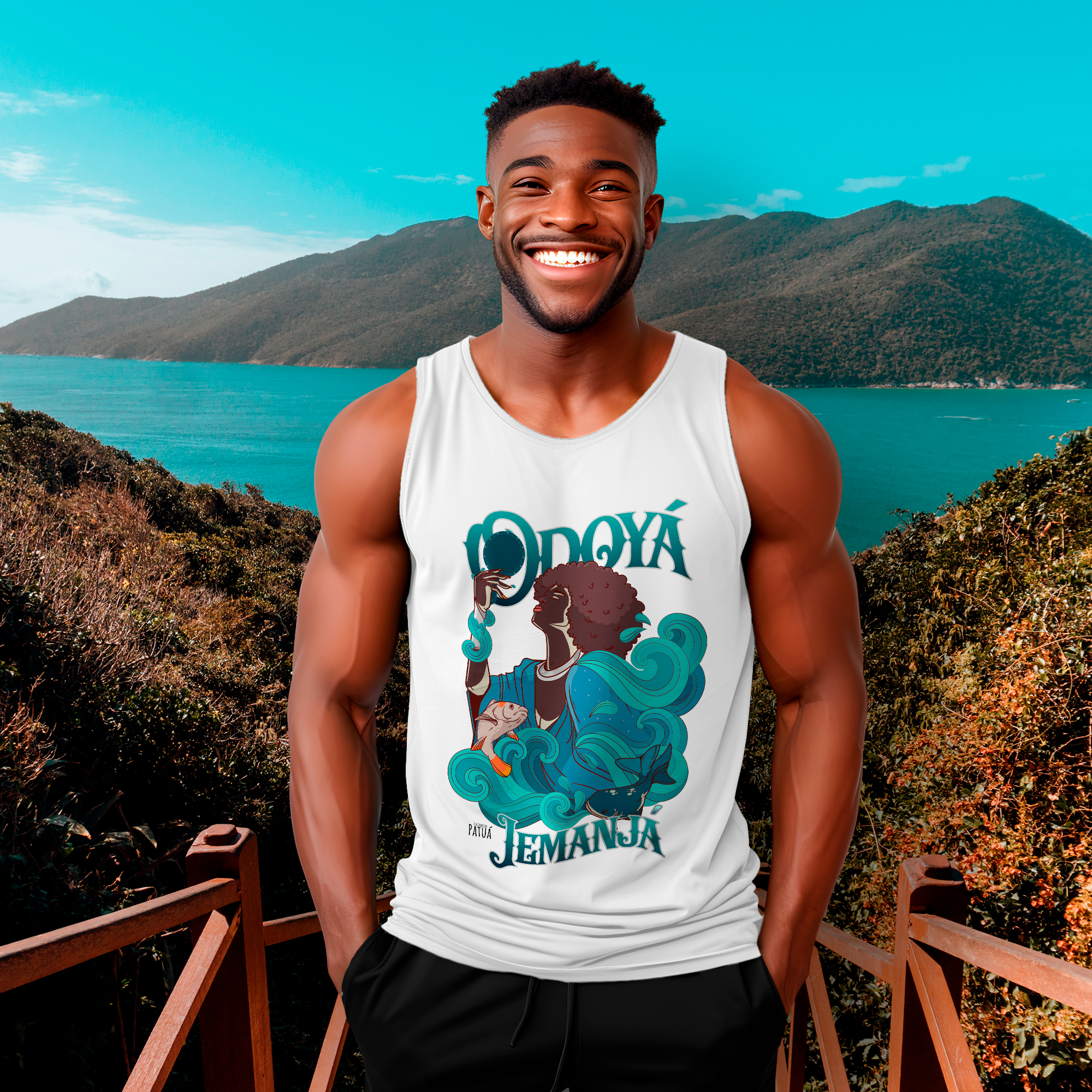 Nome do produto: Coleção Orixás & Entidades - Regata Iemanjá