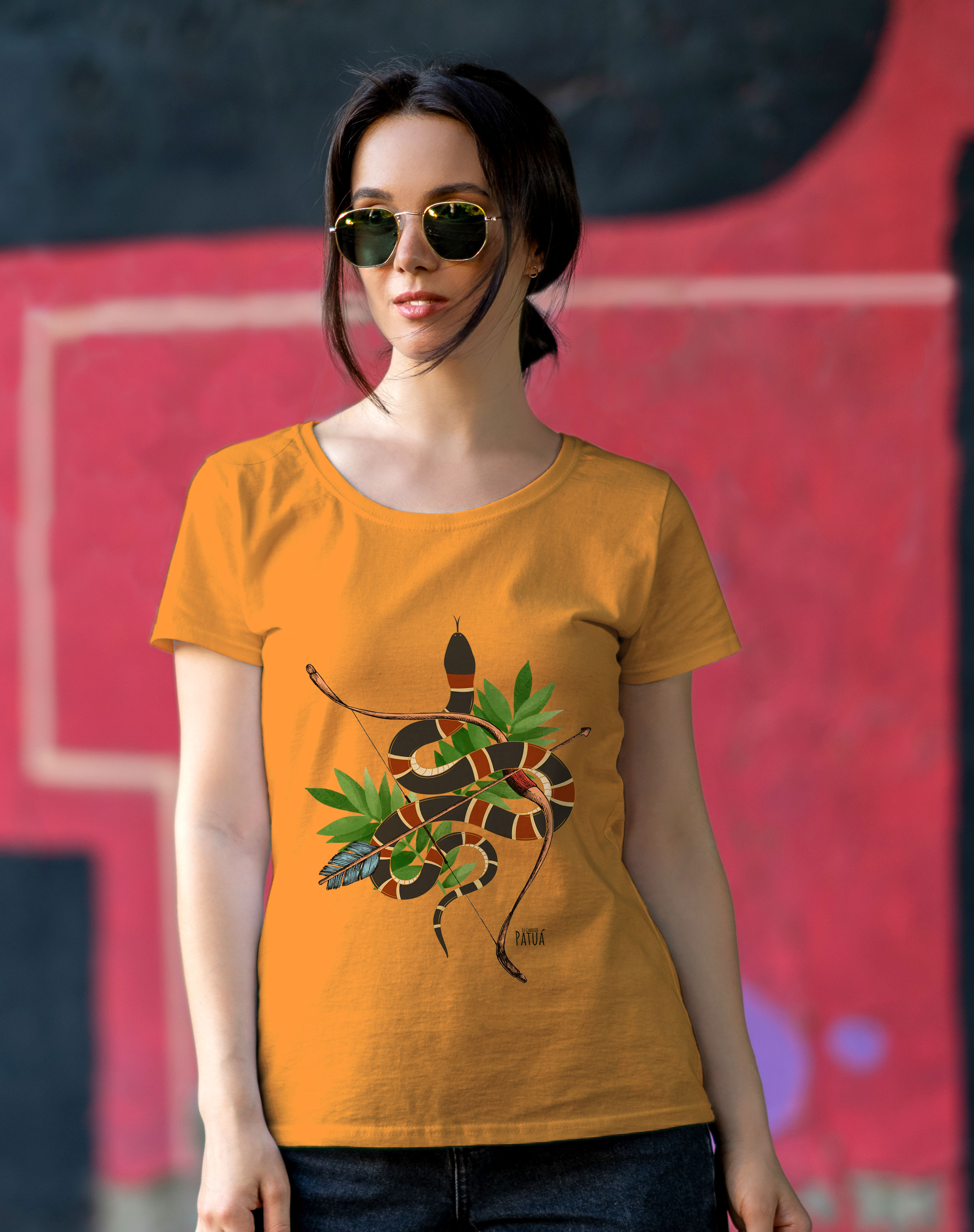 Nome do produto: Coleção Símbolos & Elementos - Baby Long Frente Classic Caboclo Cobra Coral