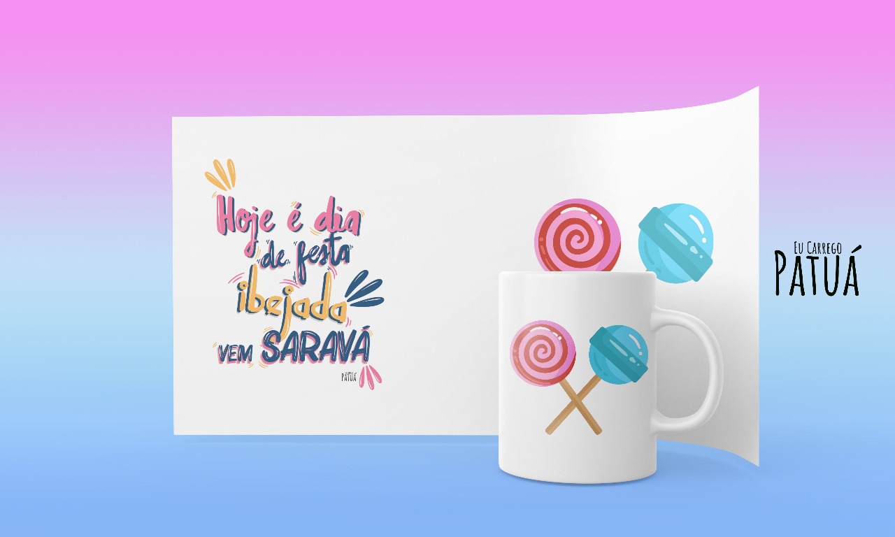 Nome do produto: Coleção Ponto Cantado - Caneca Termo Mágica Ibejada