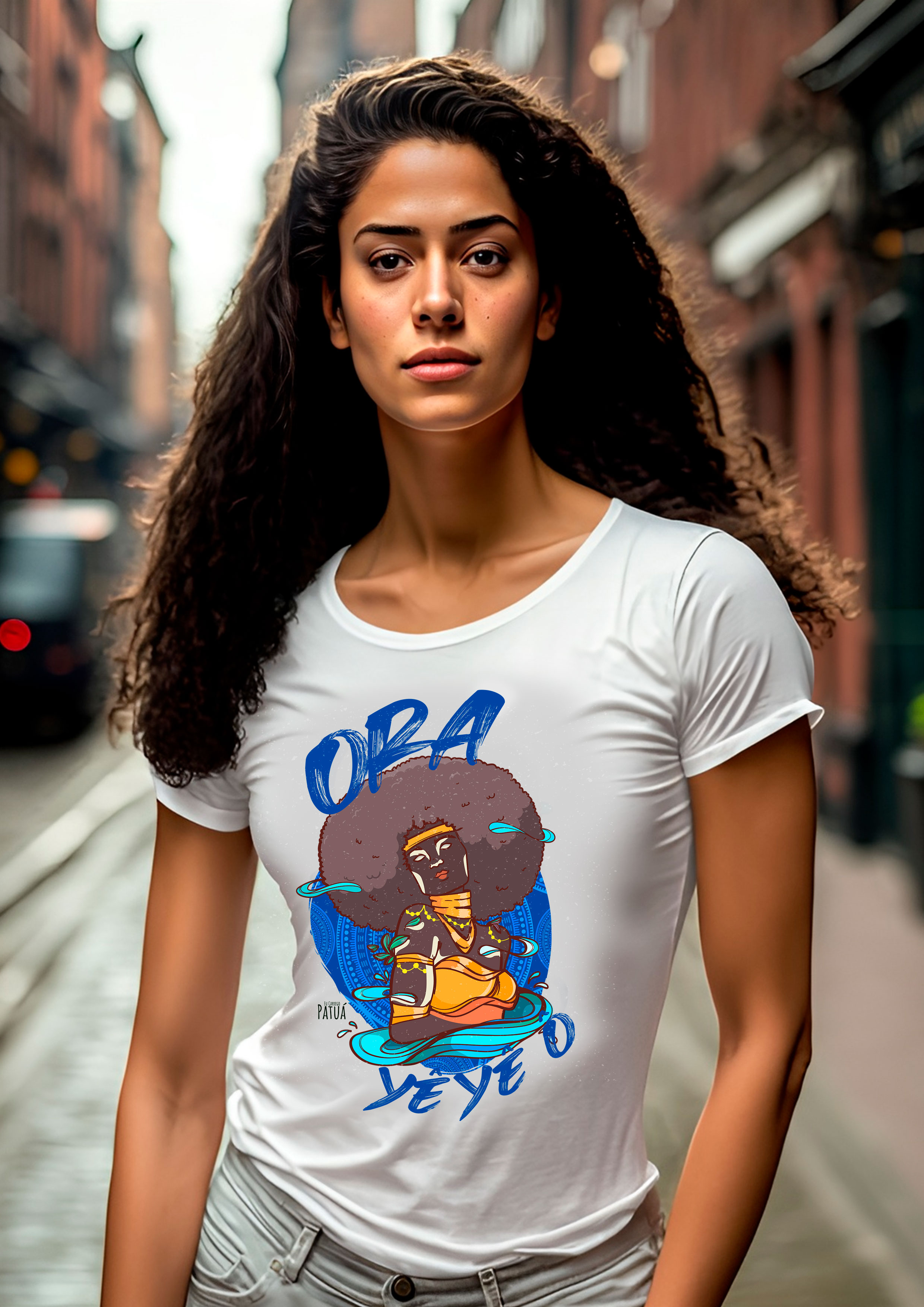 Nome do produto: Coleção Orixás & Entidades - Baby Long Frente Classic Oxum