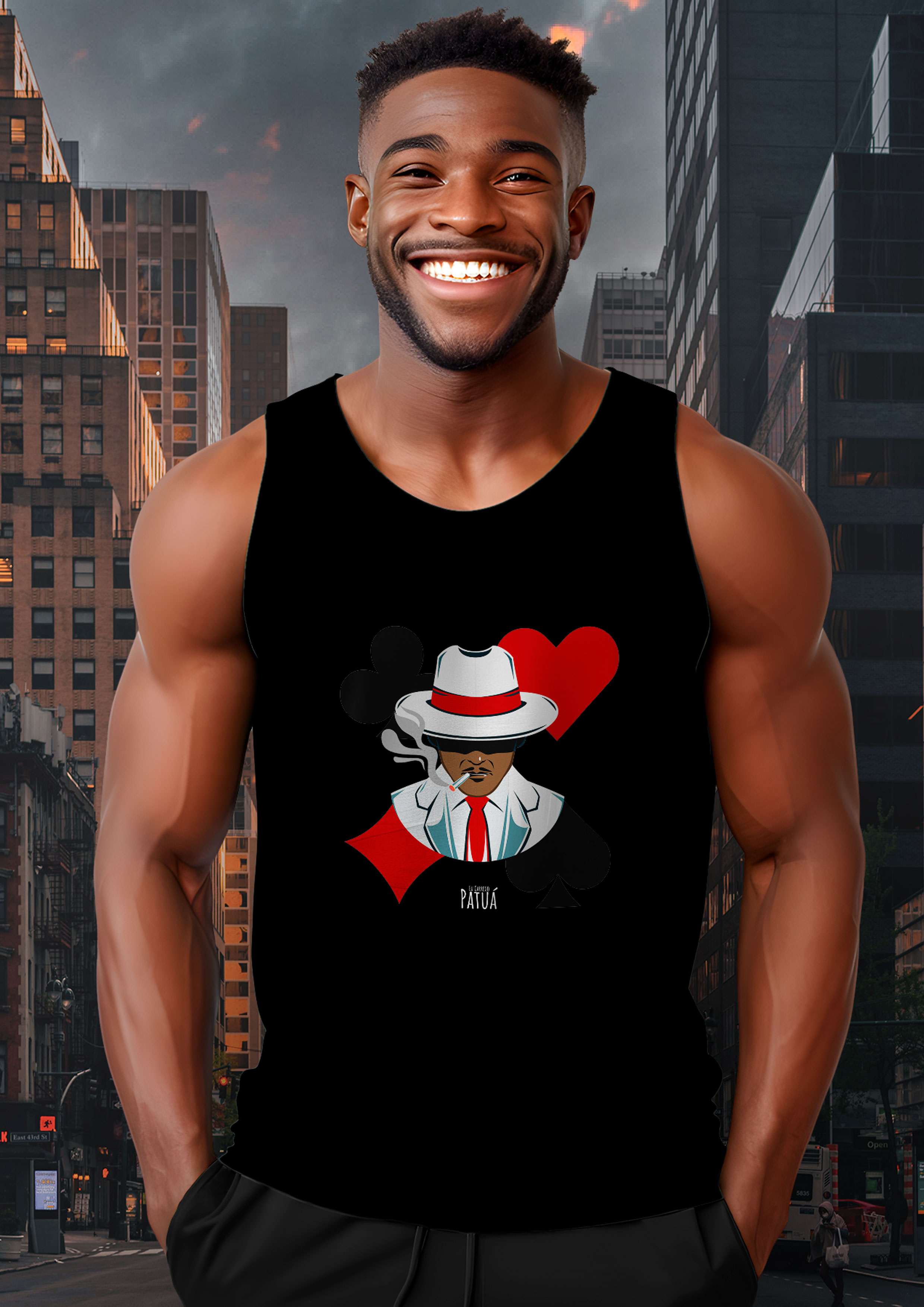 Nome do produto: Coleção Símbolos & Elementos - Regata Zé Pilintra 