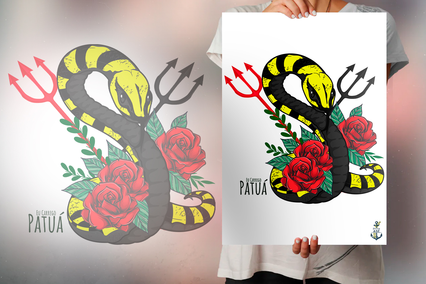 Nome do produto: Pôster Coleção Símbolos & Elementos - Pombogira