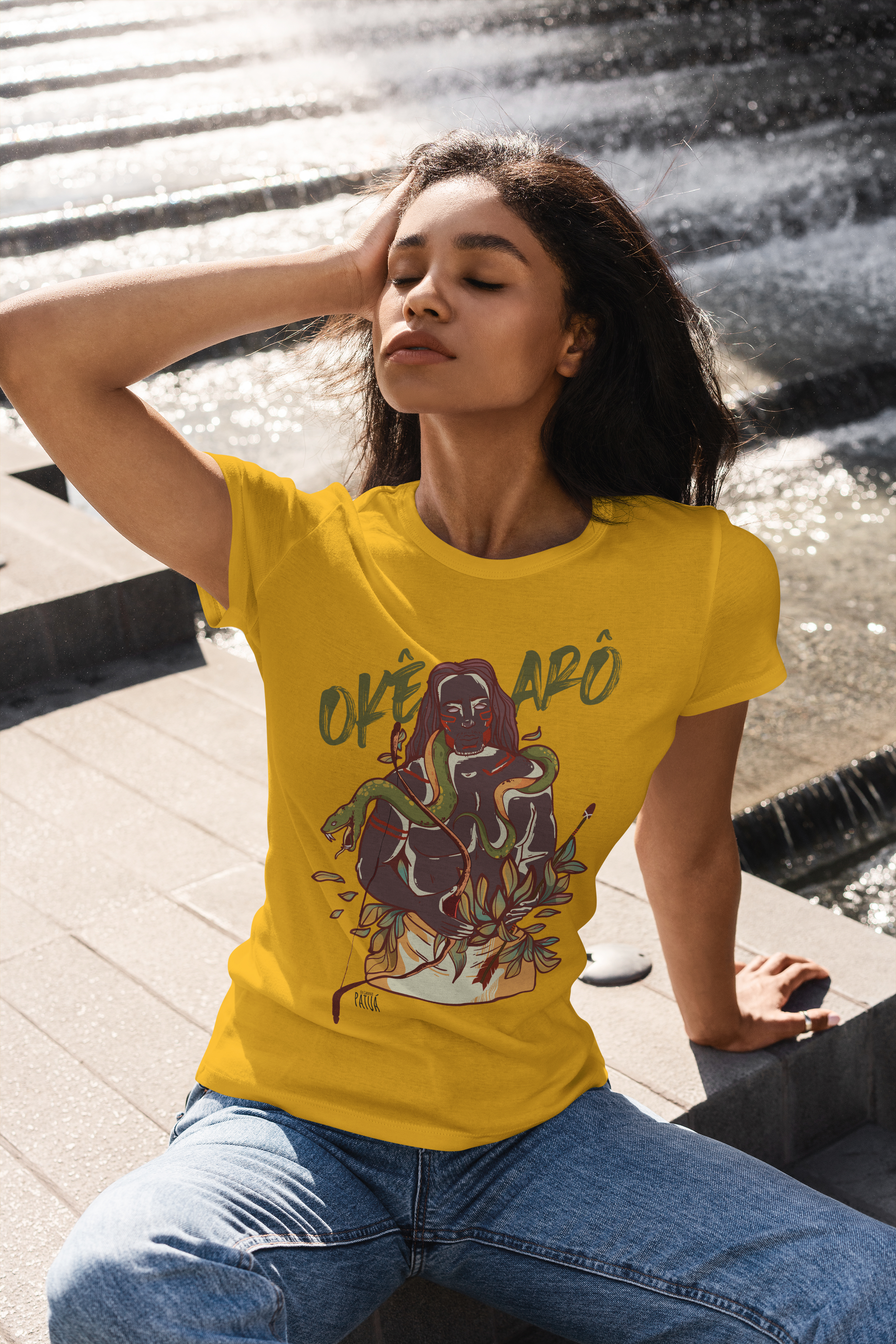 Nome do produto: Coleção Orixás & Entidades - Baby Long Frente Classic Oxóssi