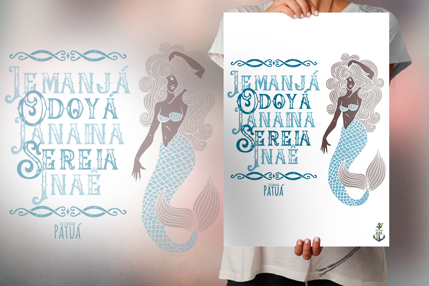 Nome do produto: Pôster Coleção Ponto Cantado - Iemanjá