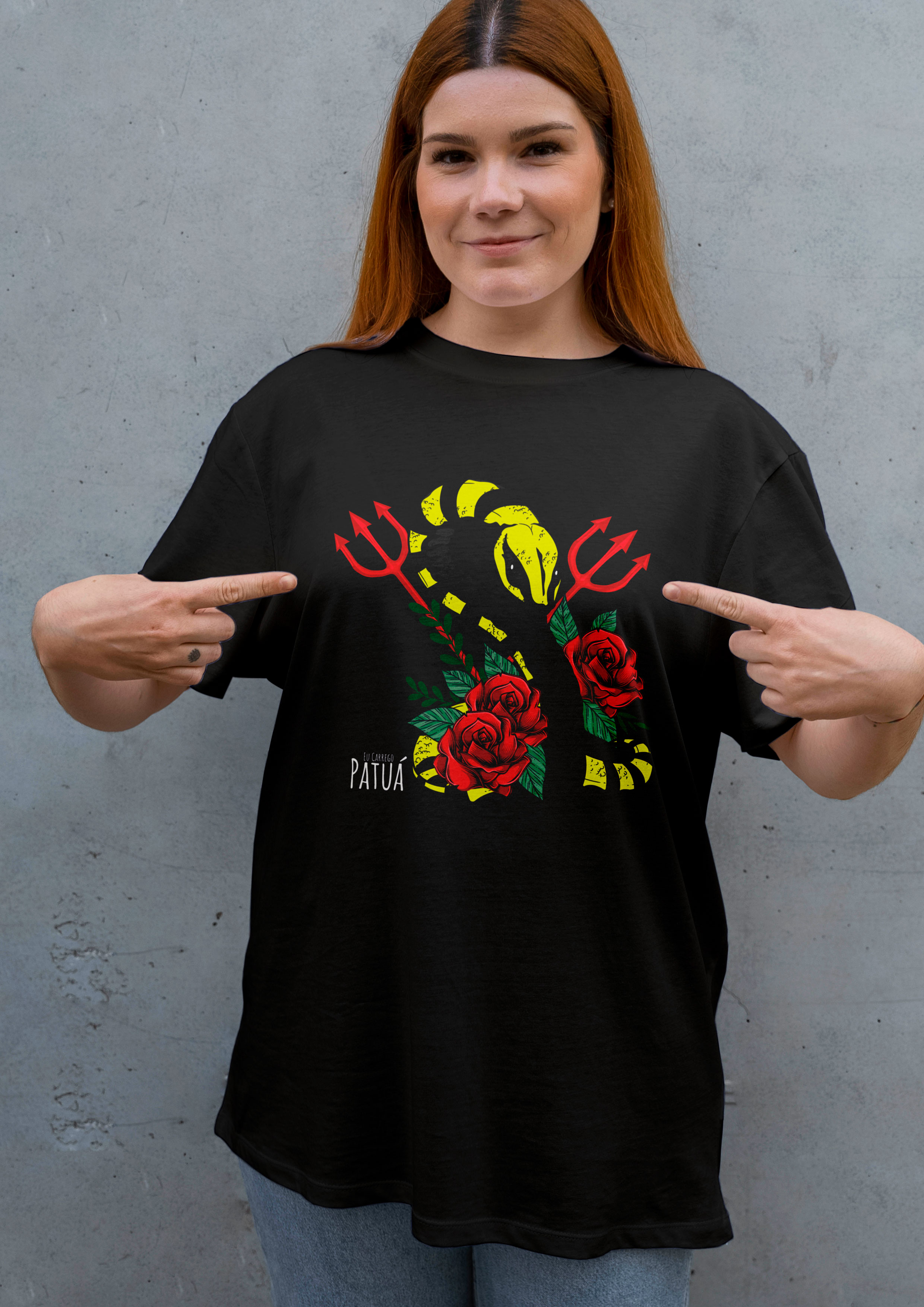 Nome do produto: Coleção Símbolos & Elementos - Frente Classic Plus Size Pombogira