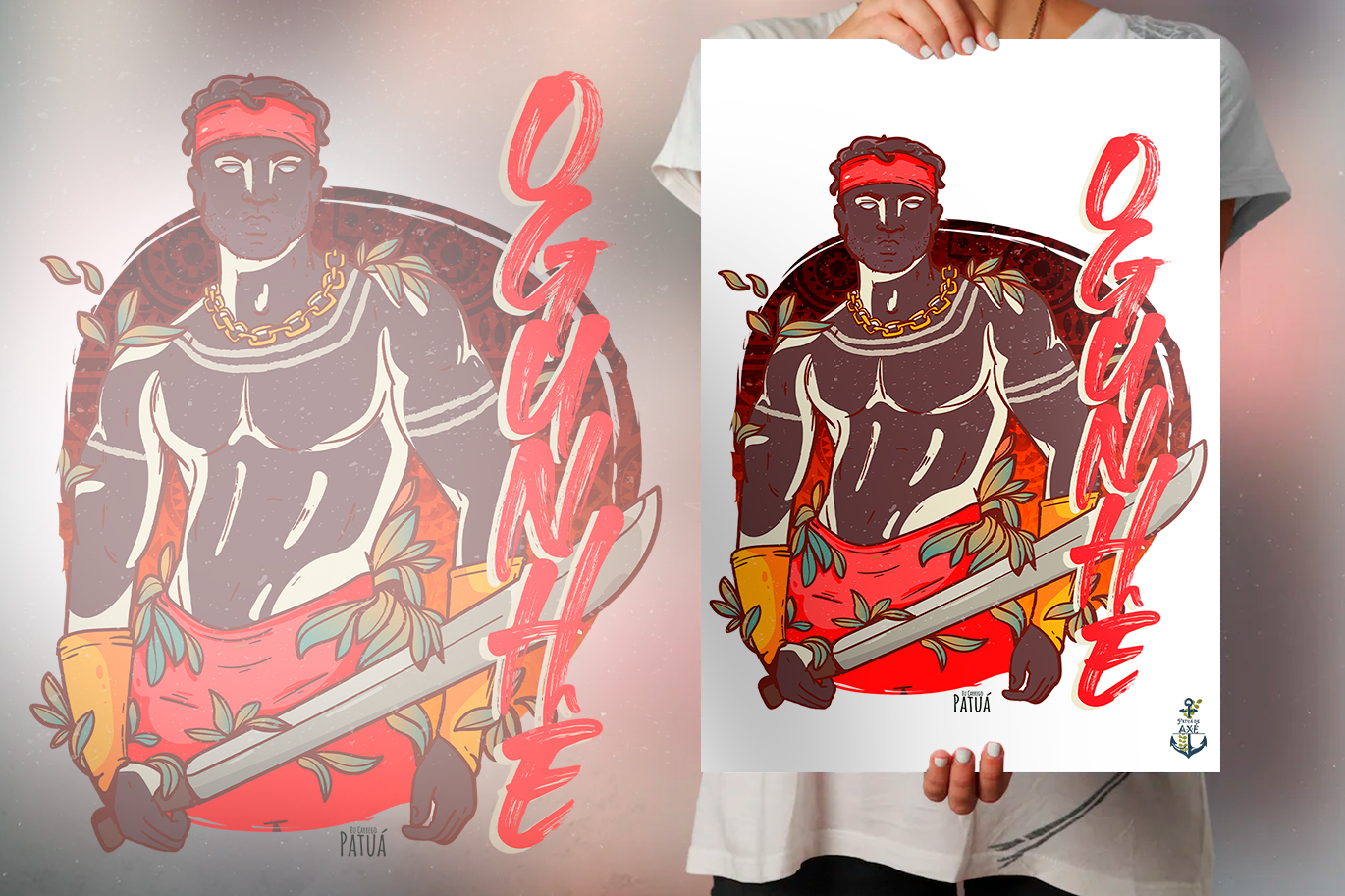 Nome do produto: Pôster Coleção Orixás & Entidades - Ogum