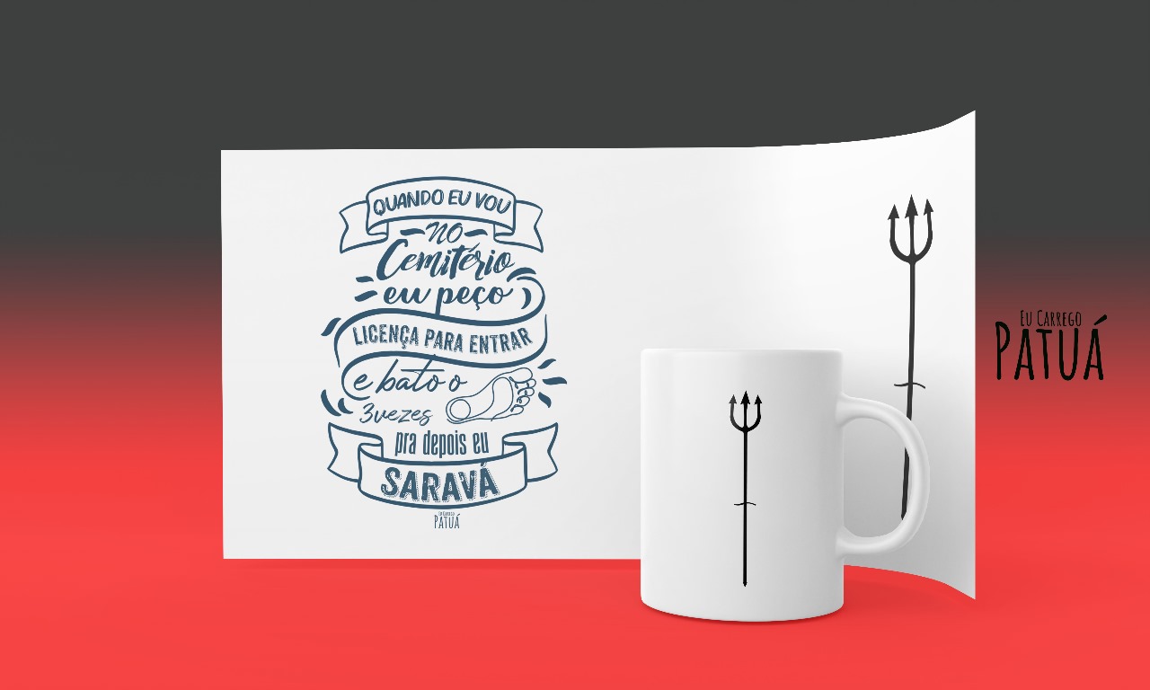 Nome do produto: Coleção Ponto Cantado - Caneca Termo Mágica Exu