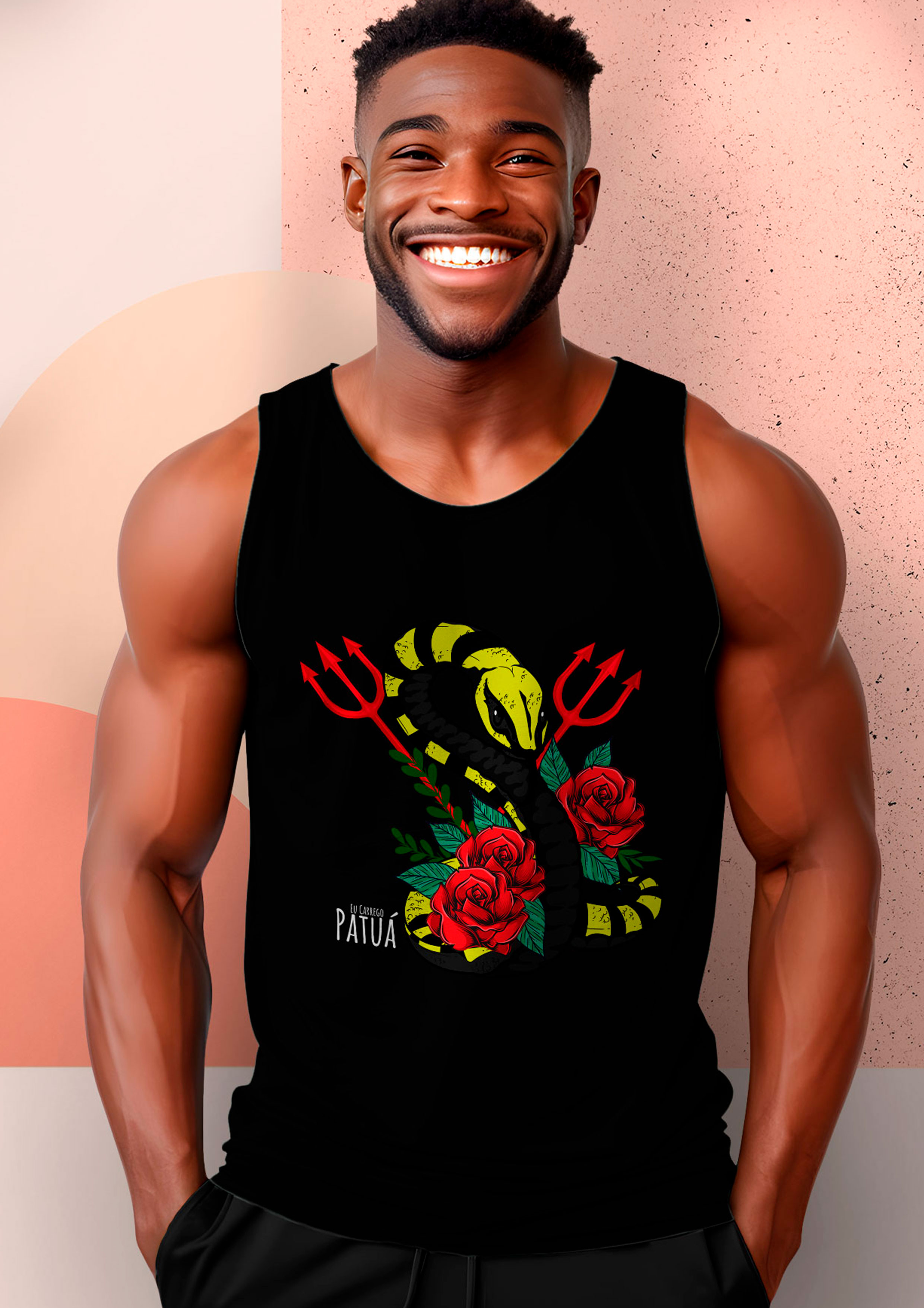 Nome do produto: Coleção Símbolos & Elementos - Regata Pombogira