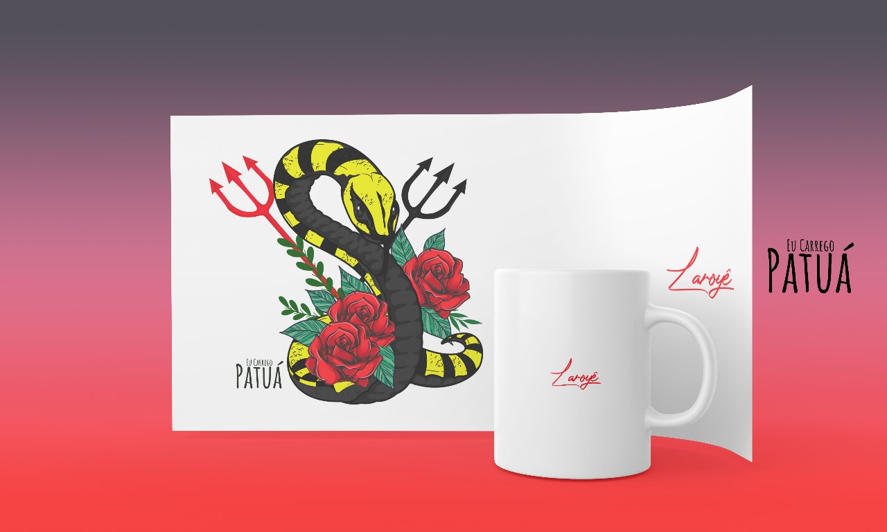 Nome do produto: Coleção Símbolos & Elementos - Caneca Termo Mágica Pombogira