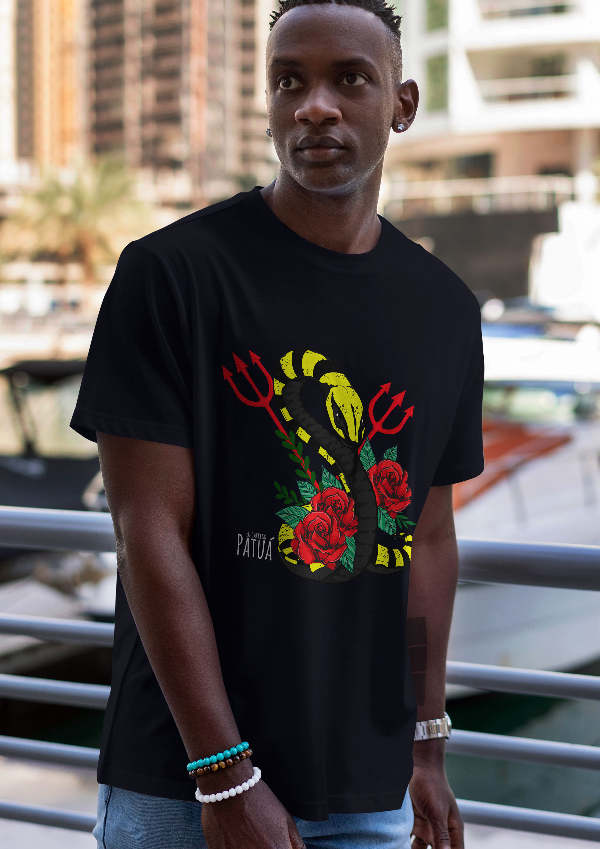 Nome do produto: Coleção Símbolos & Elementos - T-Shirt Classic Pombogira