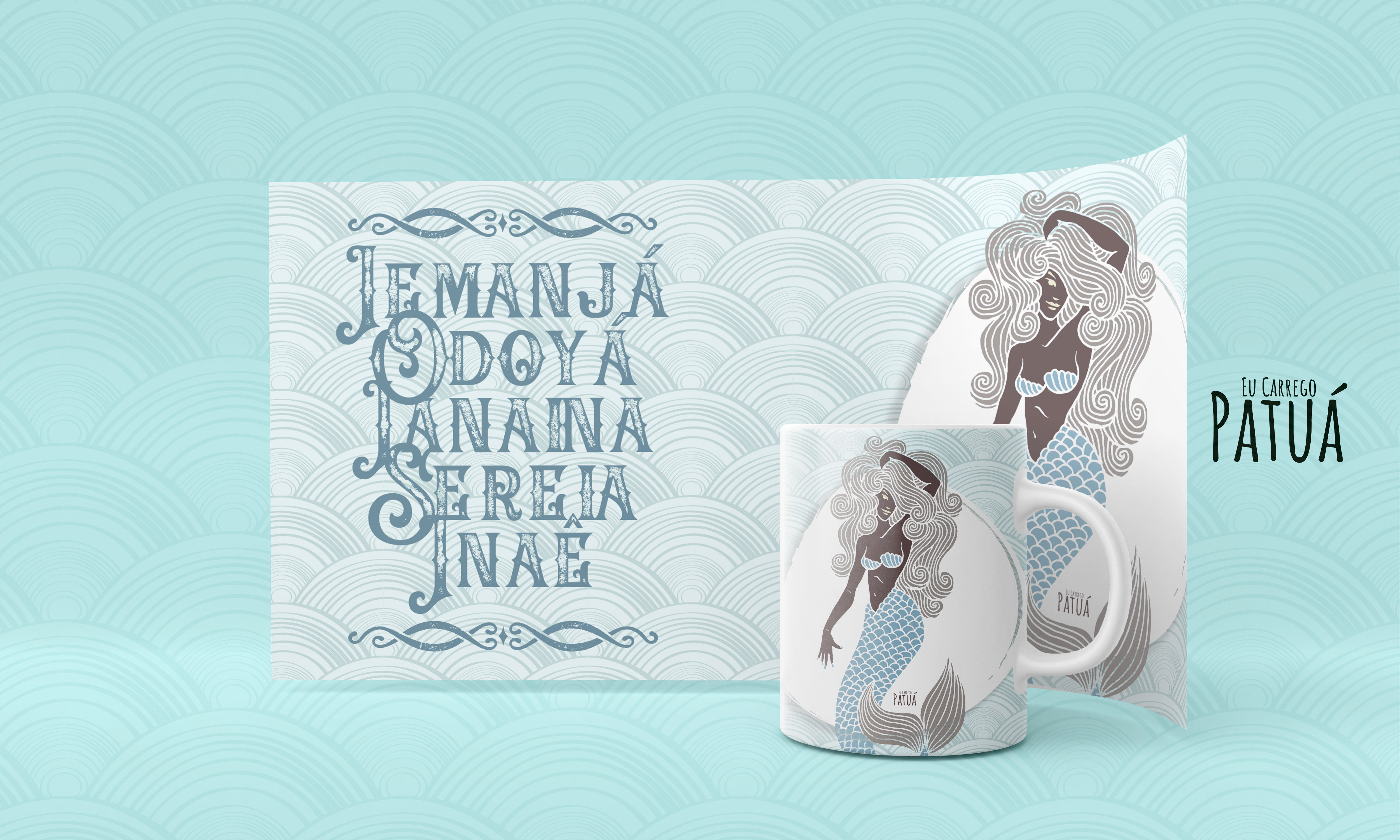 Nome do produto: Coleção Ponto Cantado - Caneca Termo Mágica Iemanjá