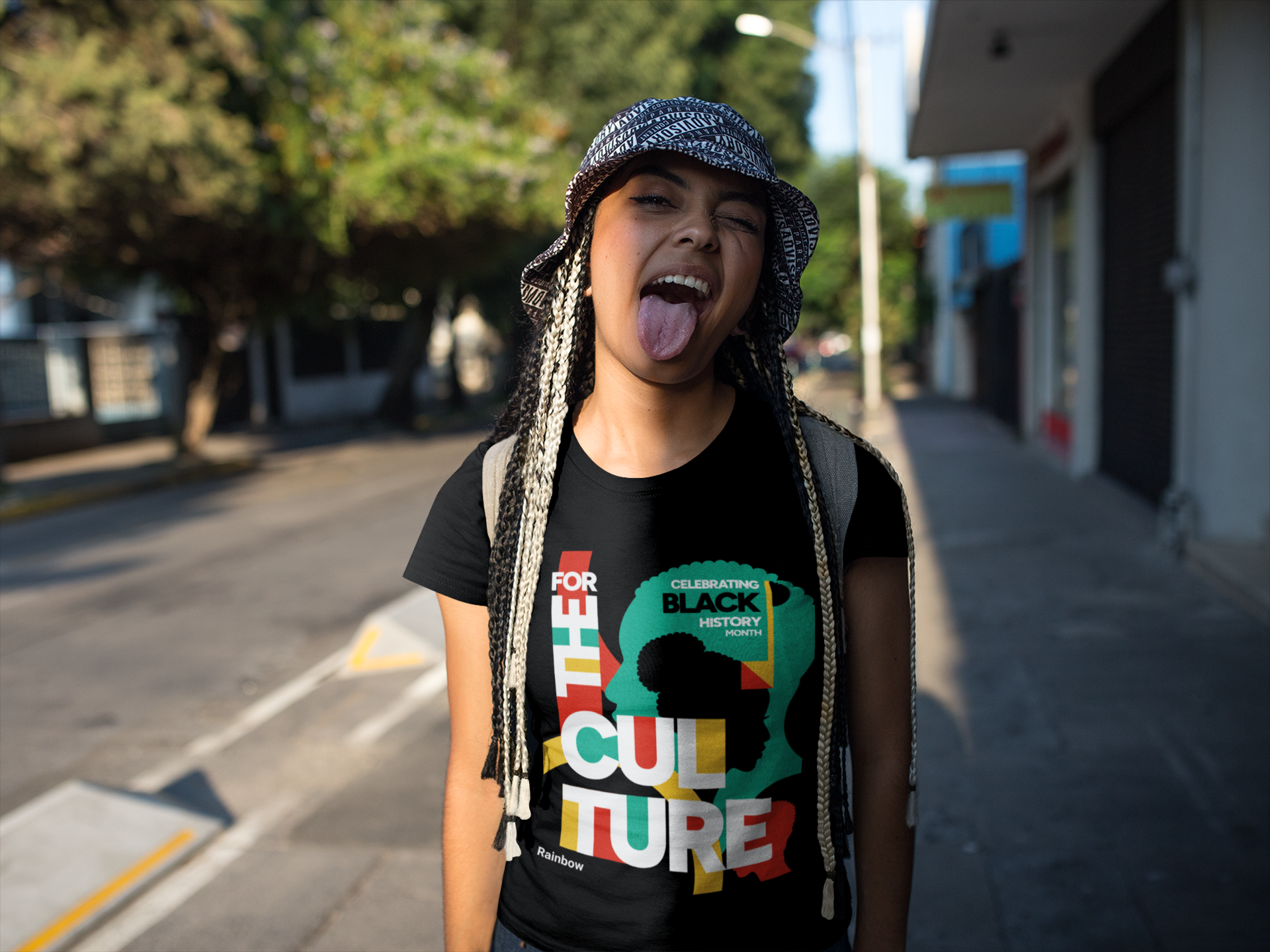 Nome do produto: T-shirt Culture Black Rainbow Classic