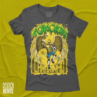 Camiseta Feminina Preta TORCIDA CANARINHO