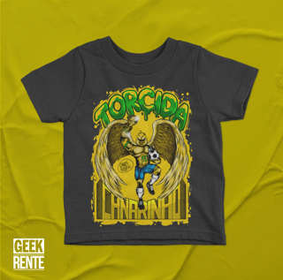Camiseta Infantil Preta TORCIDA CANARINHO