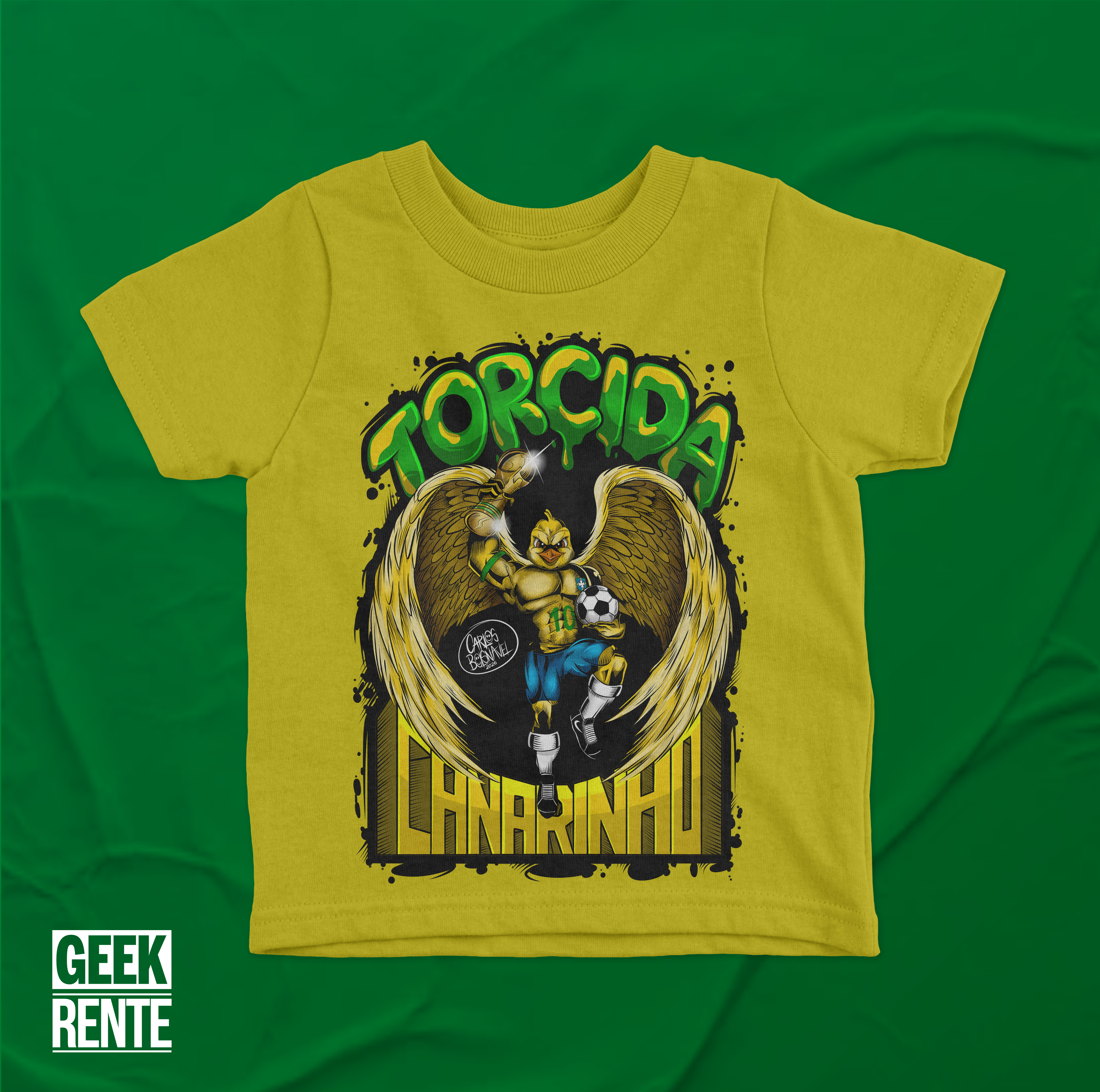 Camiseta Infantil Amarela TORCIDA CANARINHO